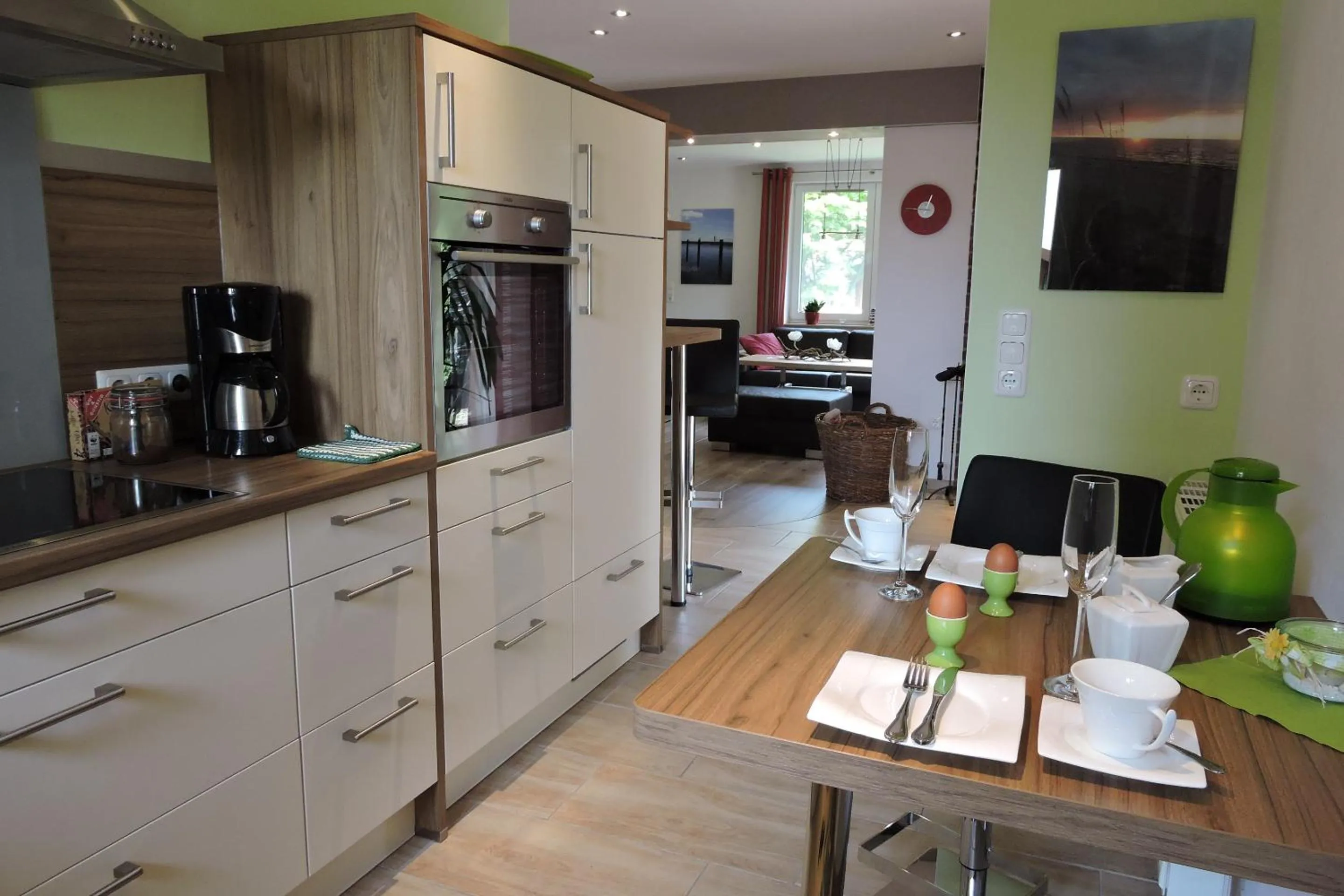 Kitchen or kitchenette in Apartment Am Anker