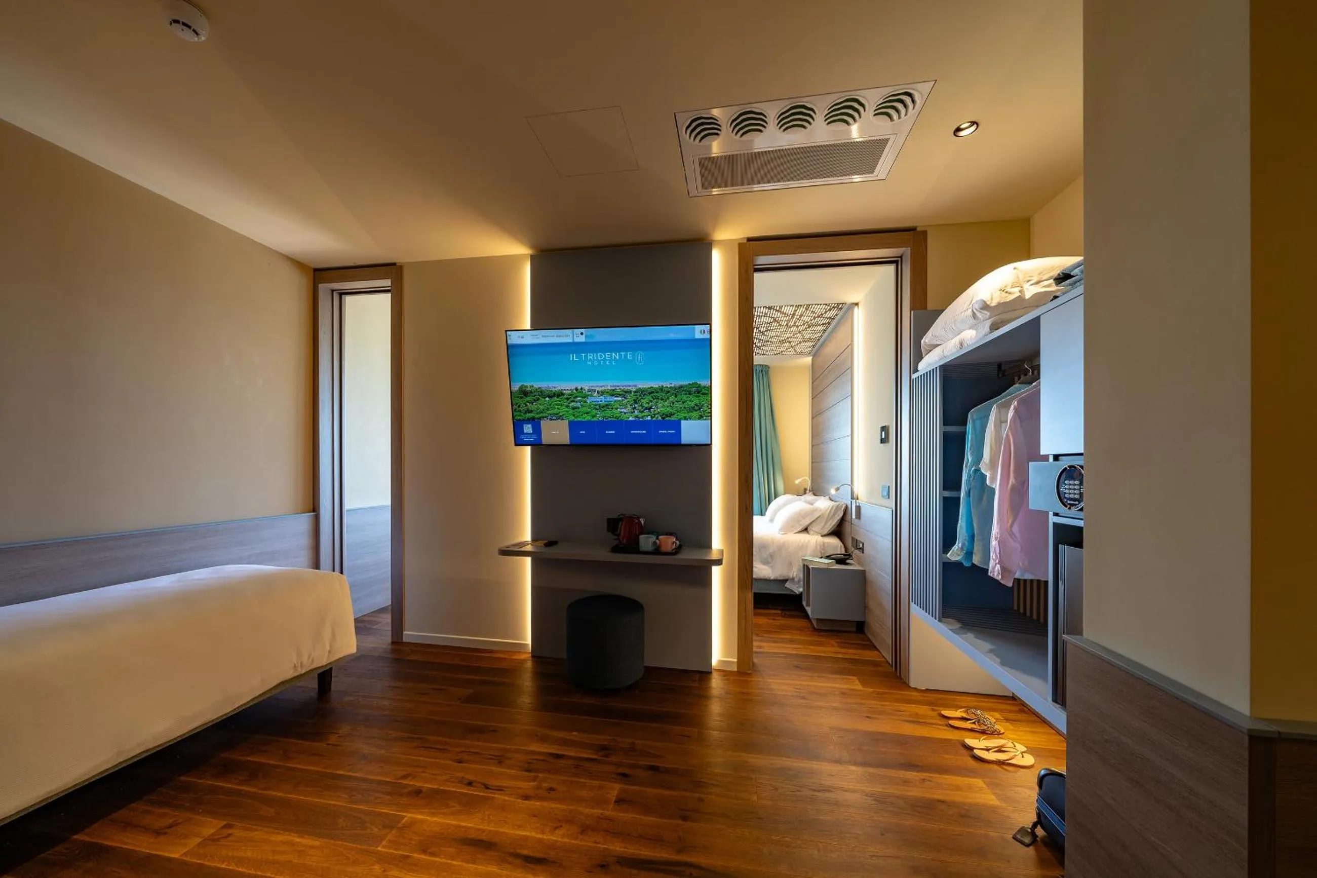 Bed in Il Tridente Hotel