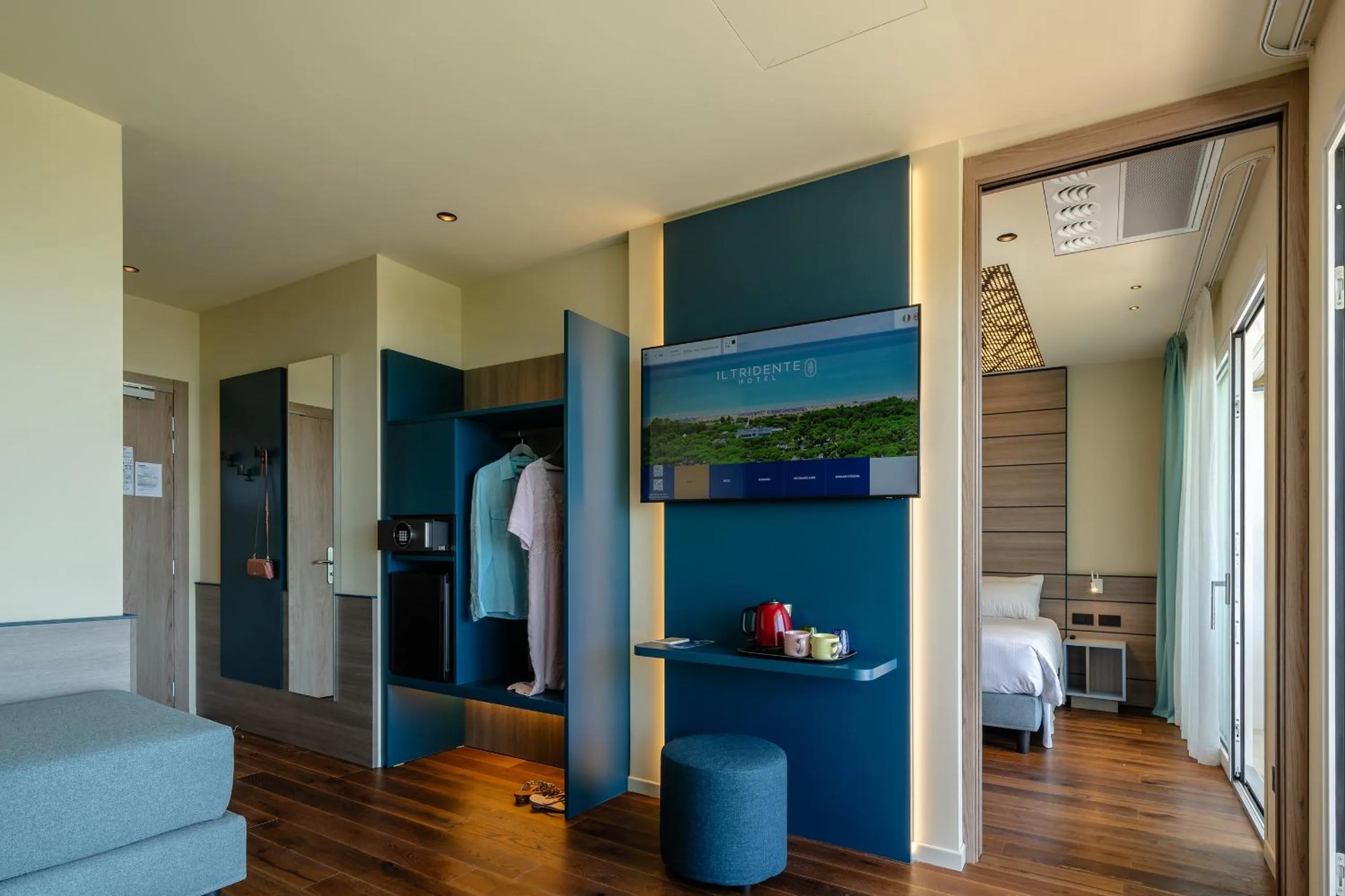 Bed in Il Tridente Hotel