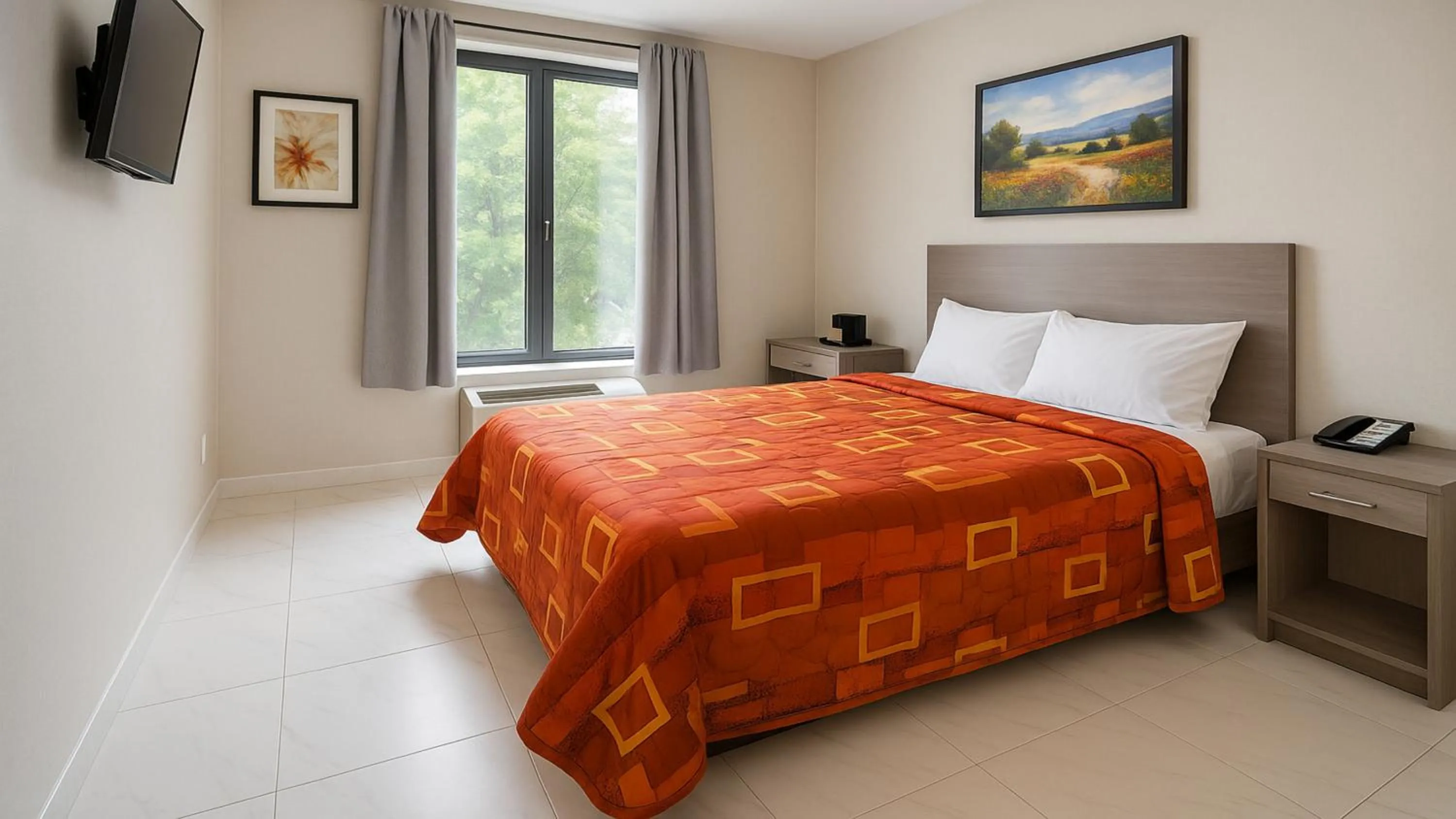 Photo of the whole room, Bed in Hotel Fuego Bronx YANKEE STADIUM