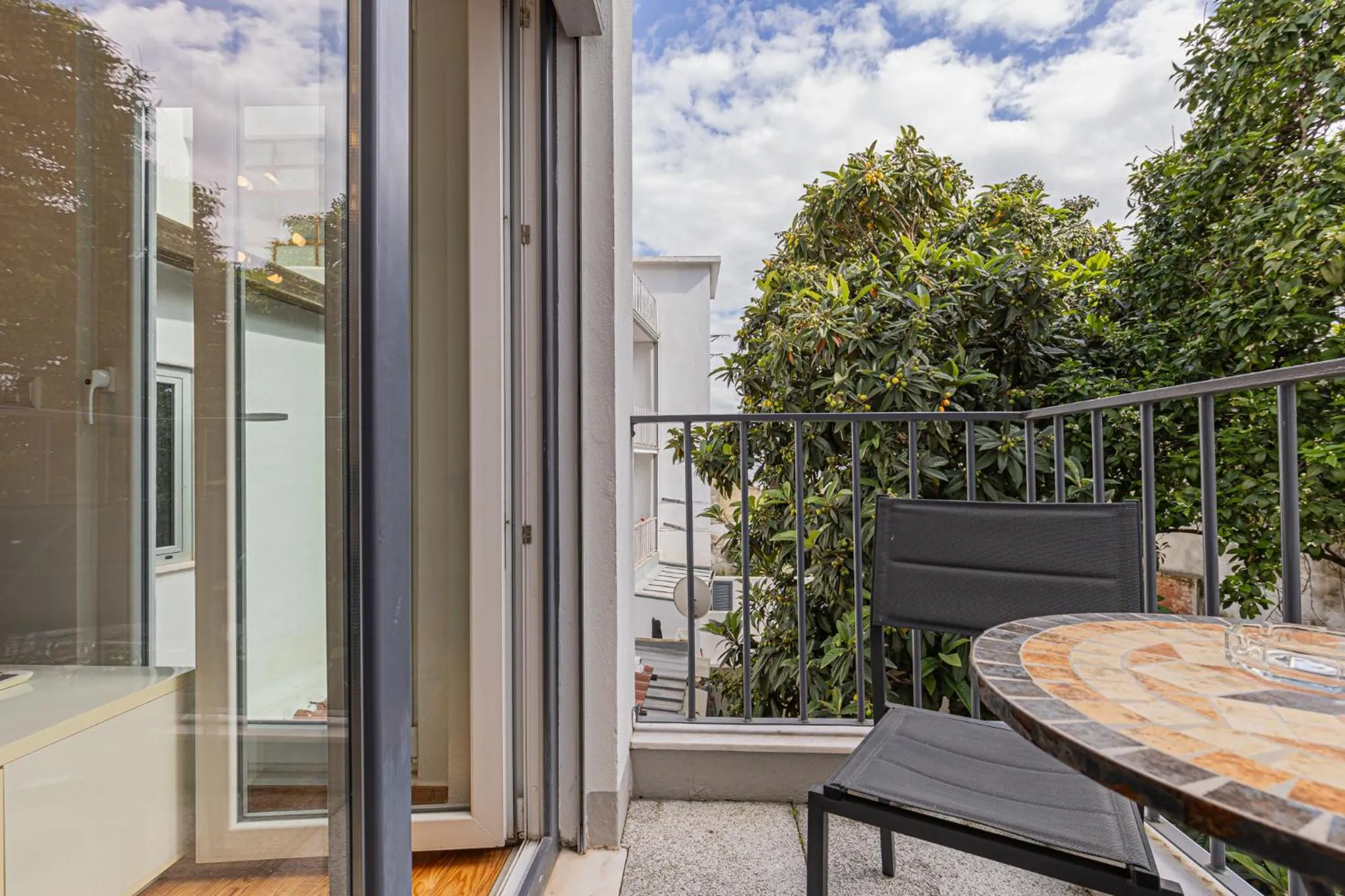 Balcony/Terrace in Barbadinhos Apartments in Lisbon Historic Neighborhood