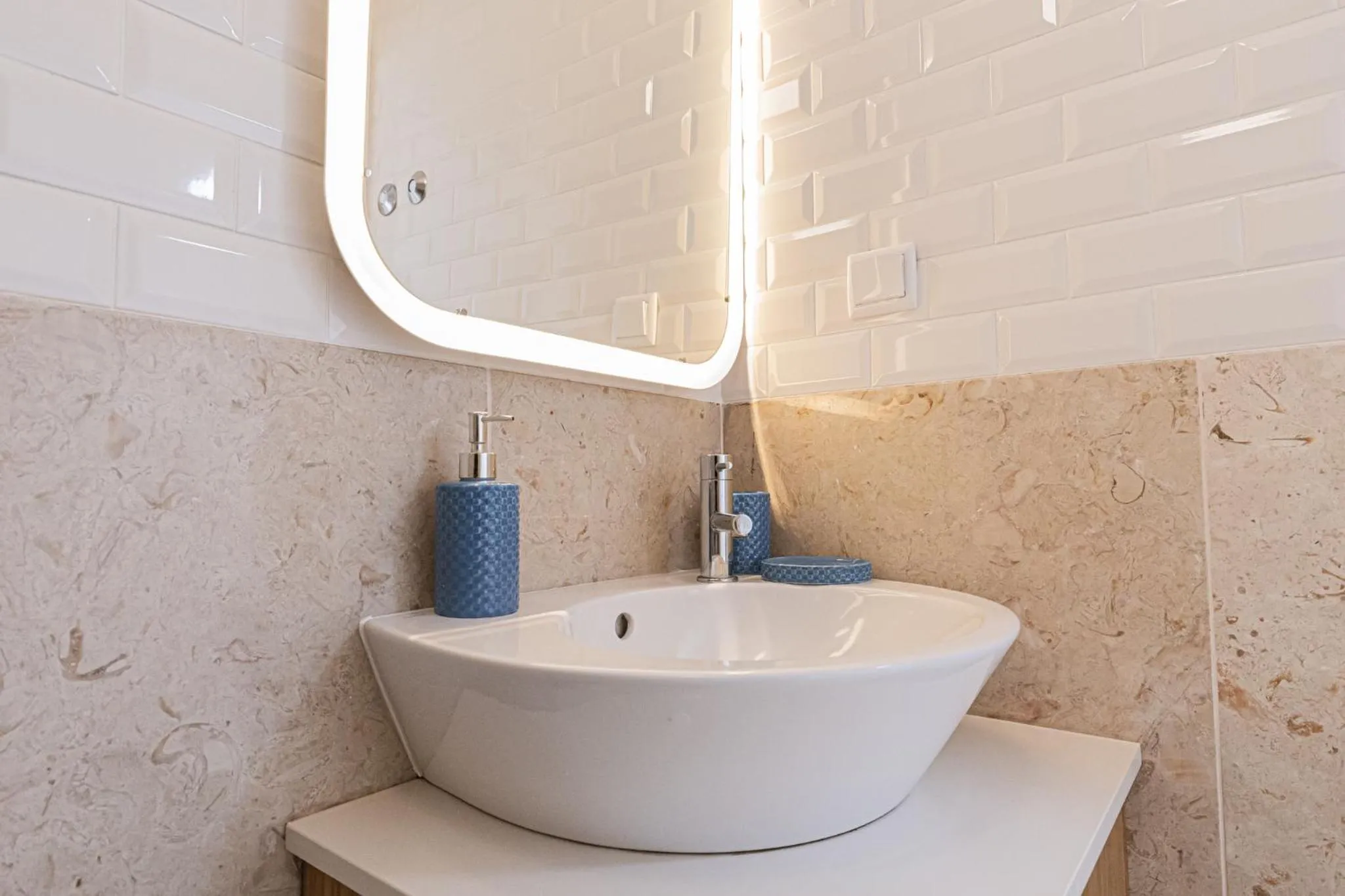 Bathroom in Barbadinhos Apartments in Lisbon Historic Neighborhood