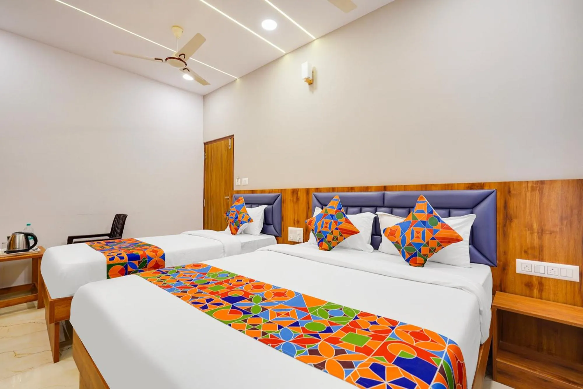 Bed in FabHotel Royal Grand - Basaveshwar Nagar