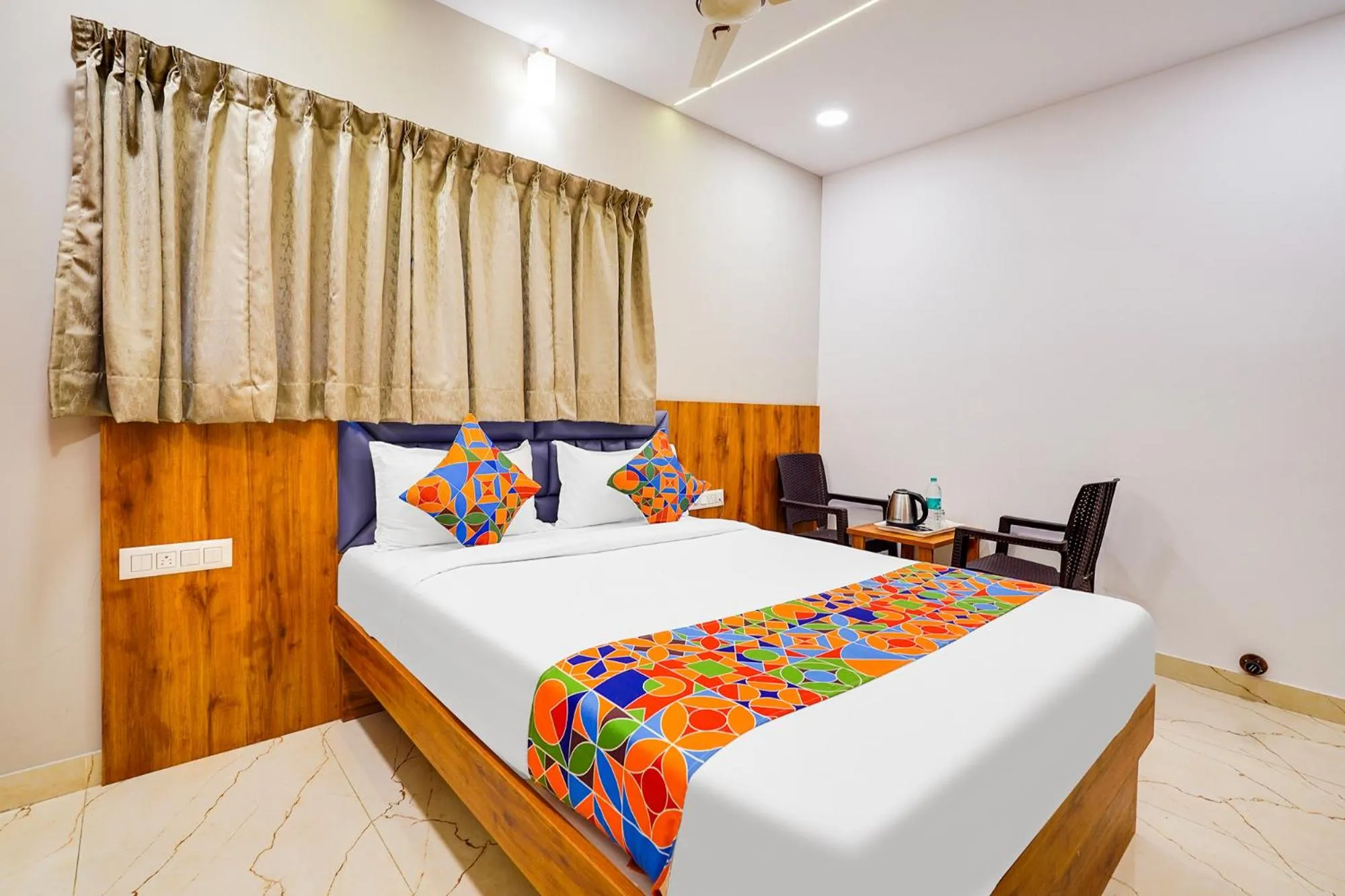 Bed in FabHotel Royal Grand - Basaveshwar Nagar