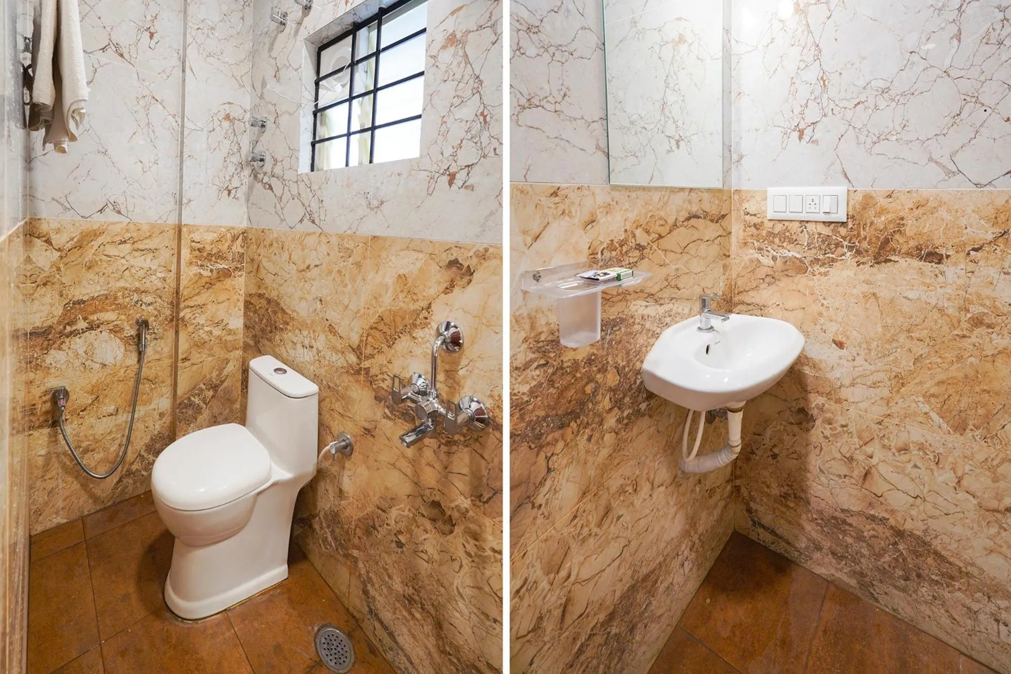 Bathroom in FabHotel Royal Grand - Basaveshwar Nagar