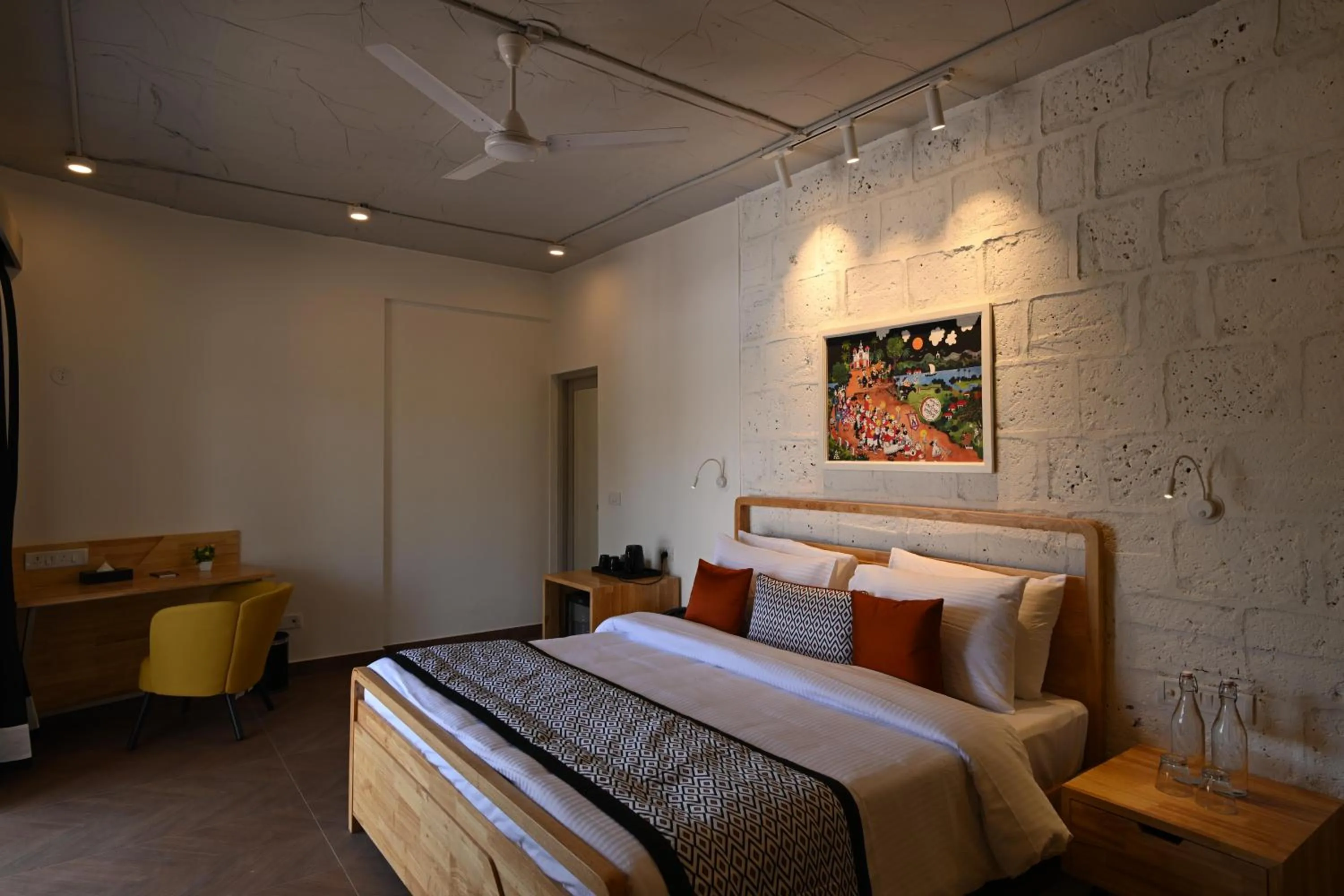Bedroom, Bed in Bedzzz Xclusiv Morjim, Goa By Leisure Hotels