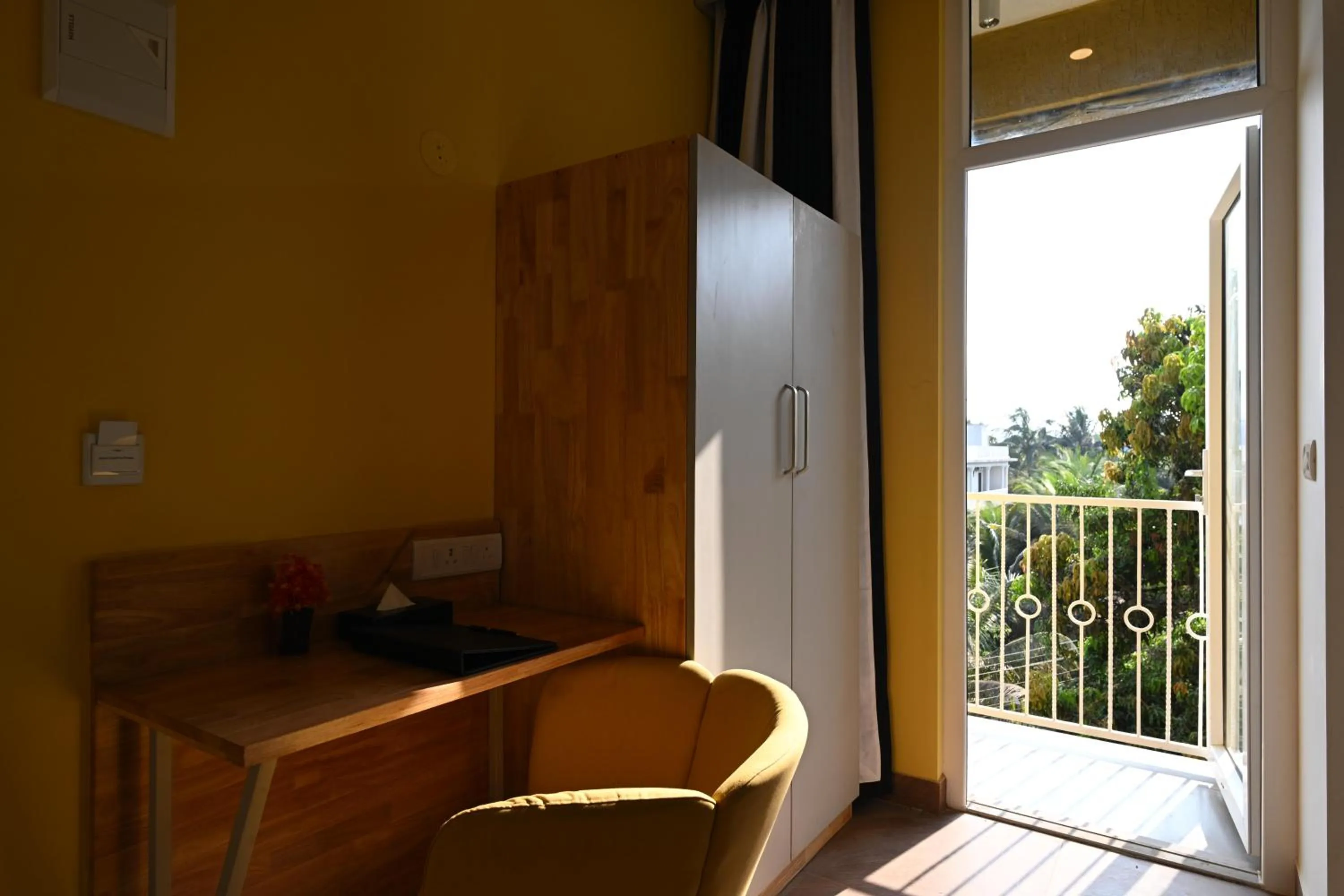 Bedroom in Bedzzz Xclusiv Morjim, Goa By Leisure Hotels