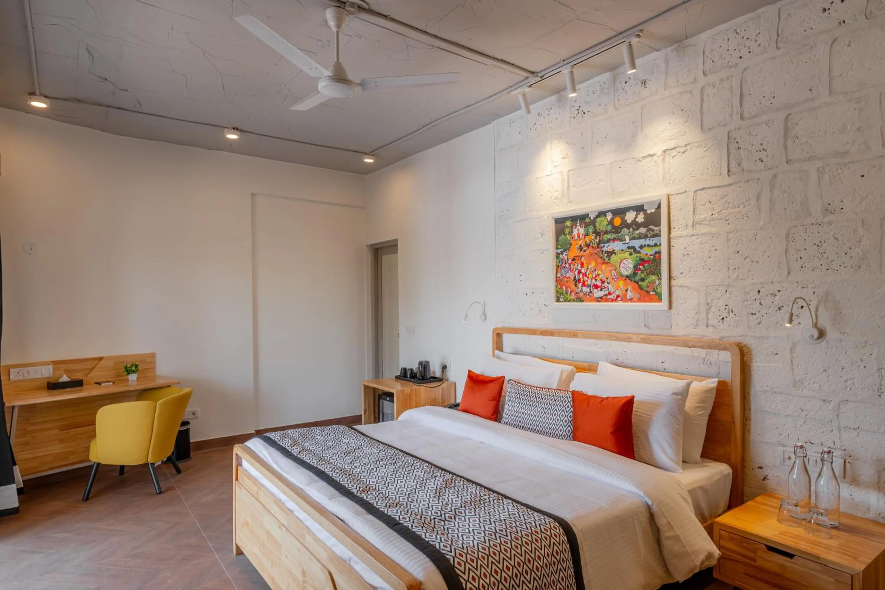 Bedroom, Bed in Bedzzz Xclusiv Morjim, Goa By Leisure Hotels