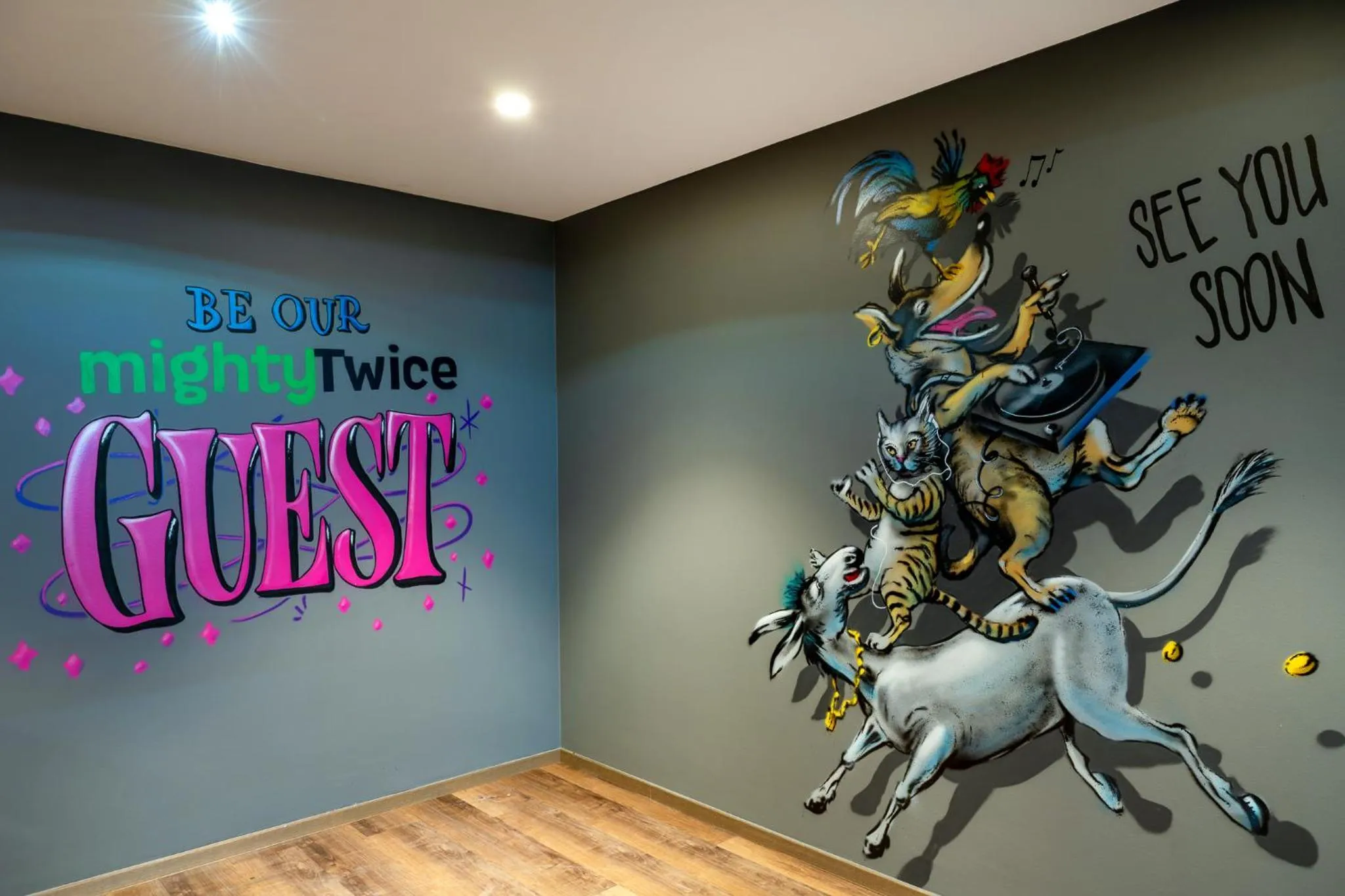 Decorative detail in mightyTwice Hotel Achern