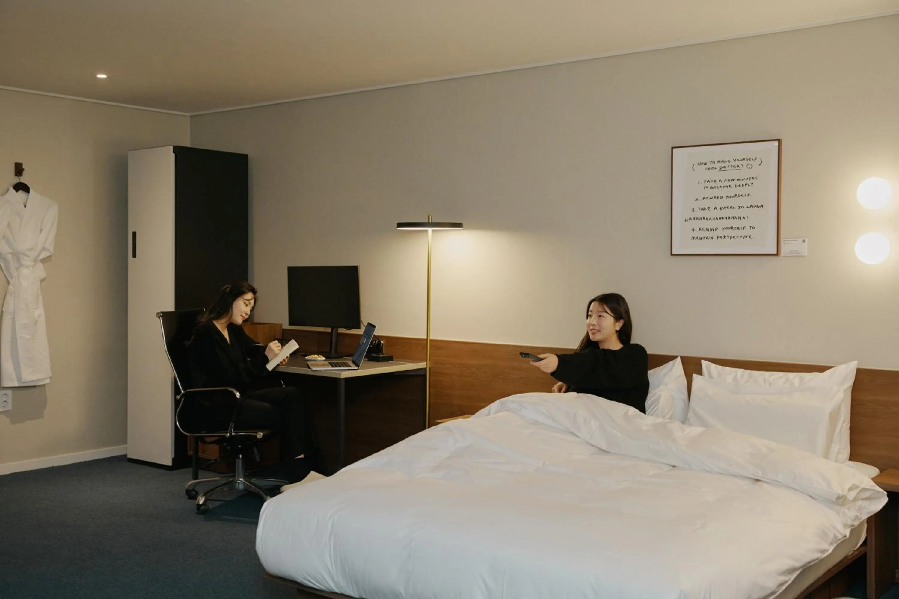 Bed in Anook Hotel Suwon