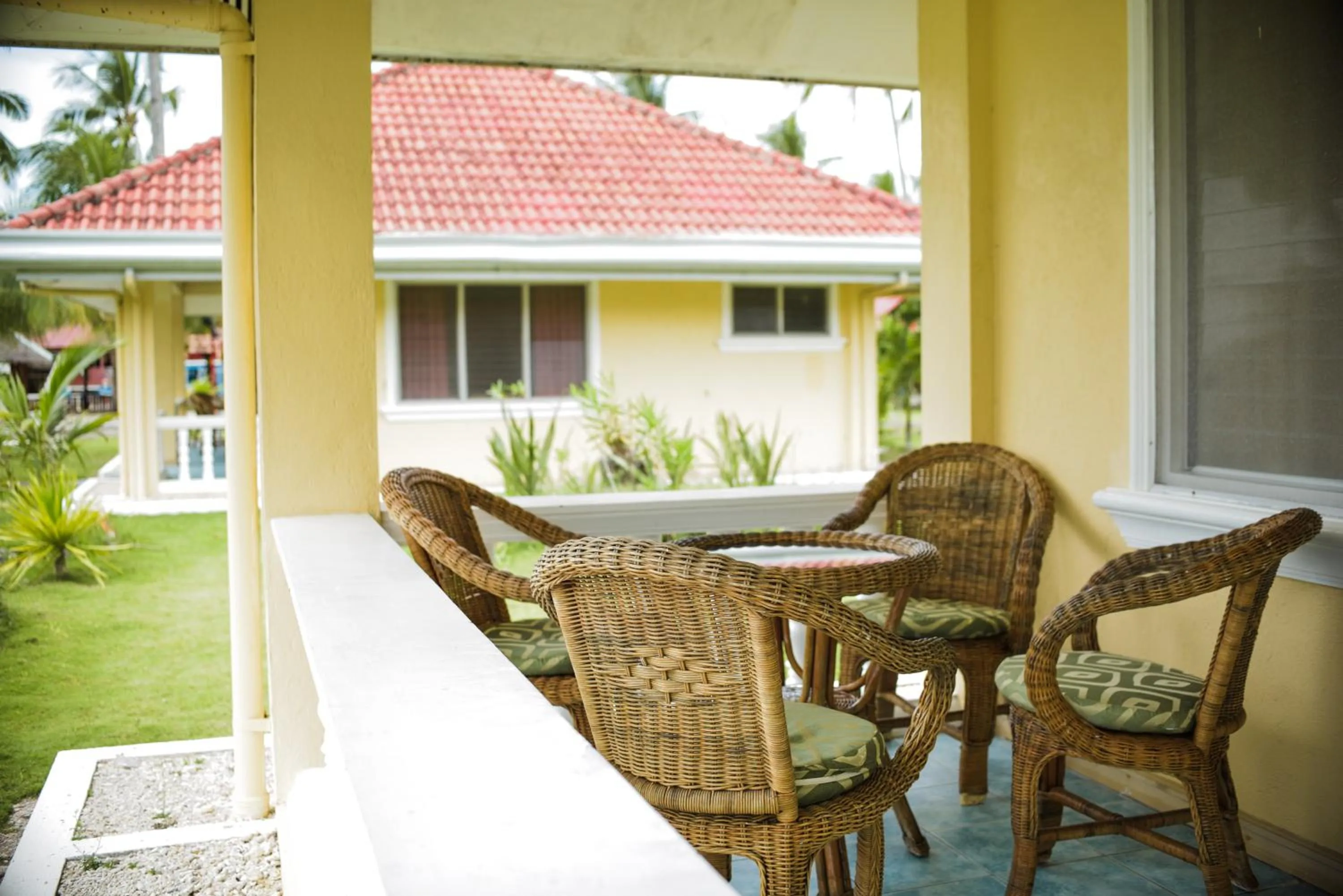 Seating area in Whispering Palms Island Resort