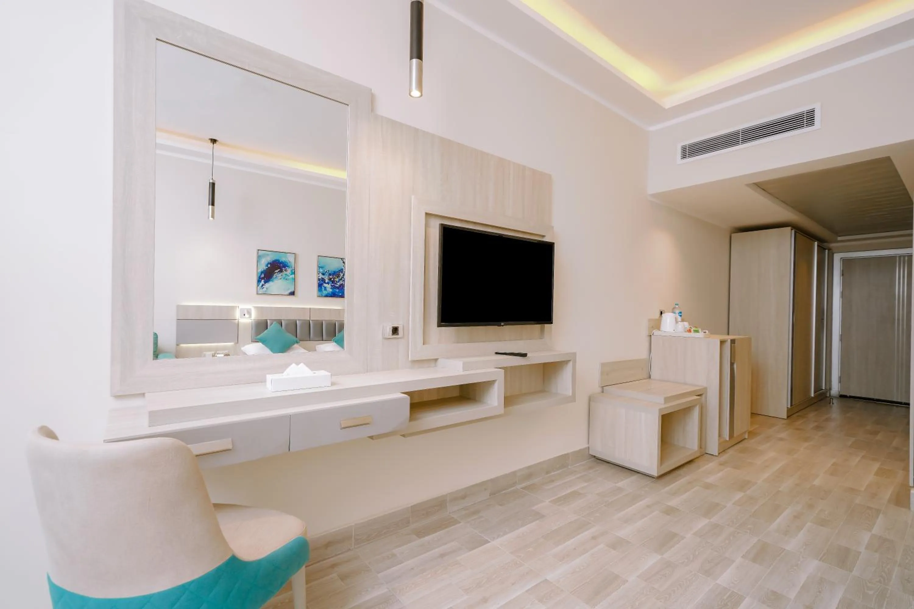 Bed in SIRENA BEACH RESORT & SPA