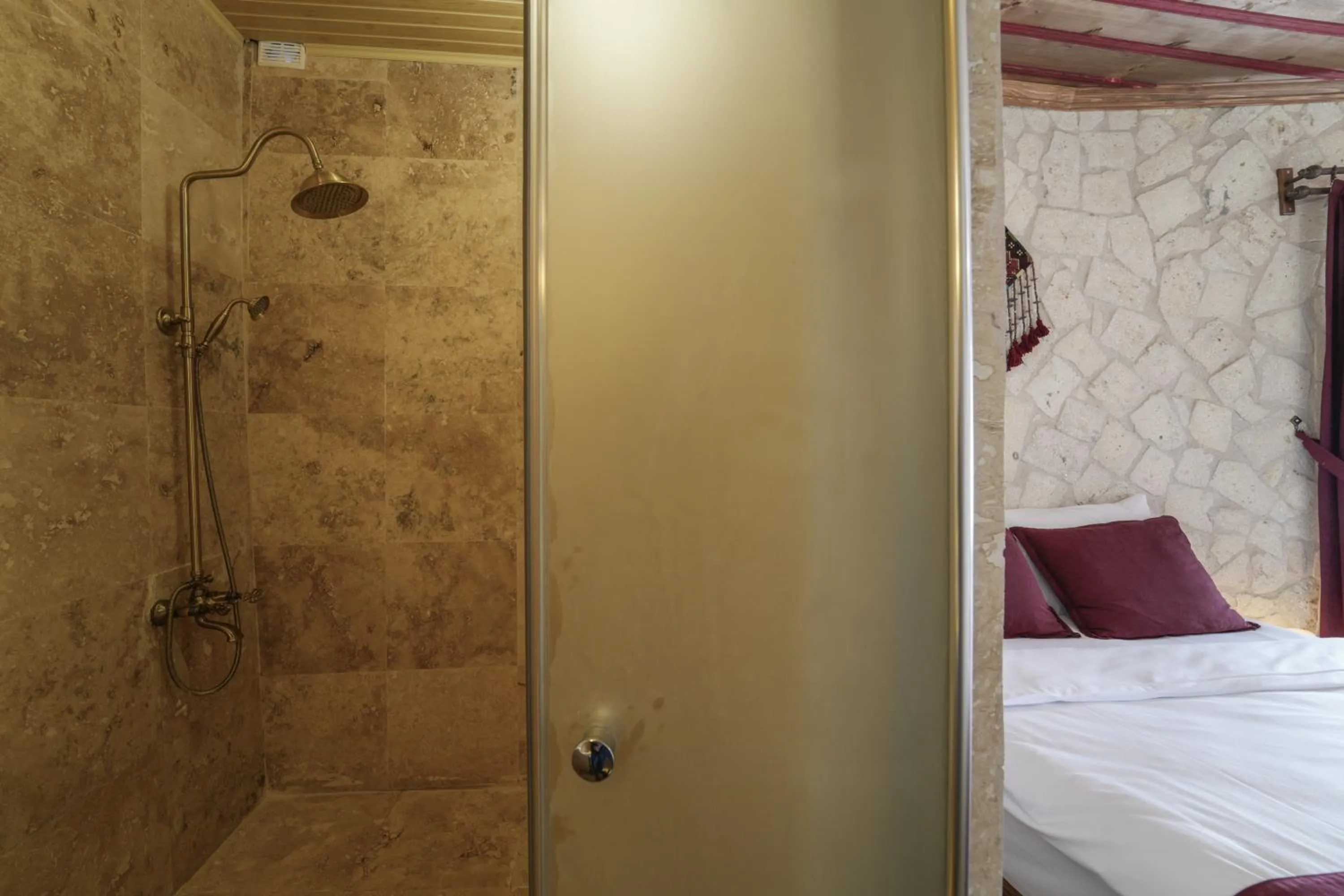 Shower, Bed in By Yüksel Cave