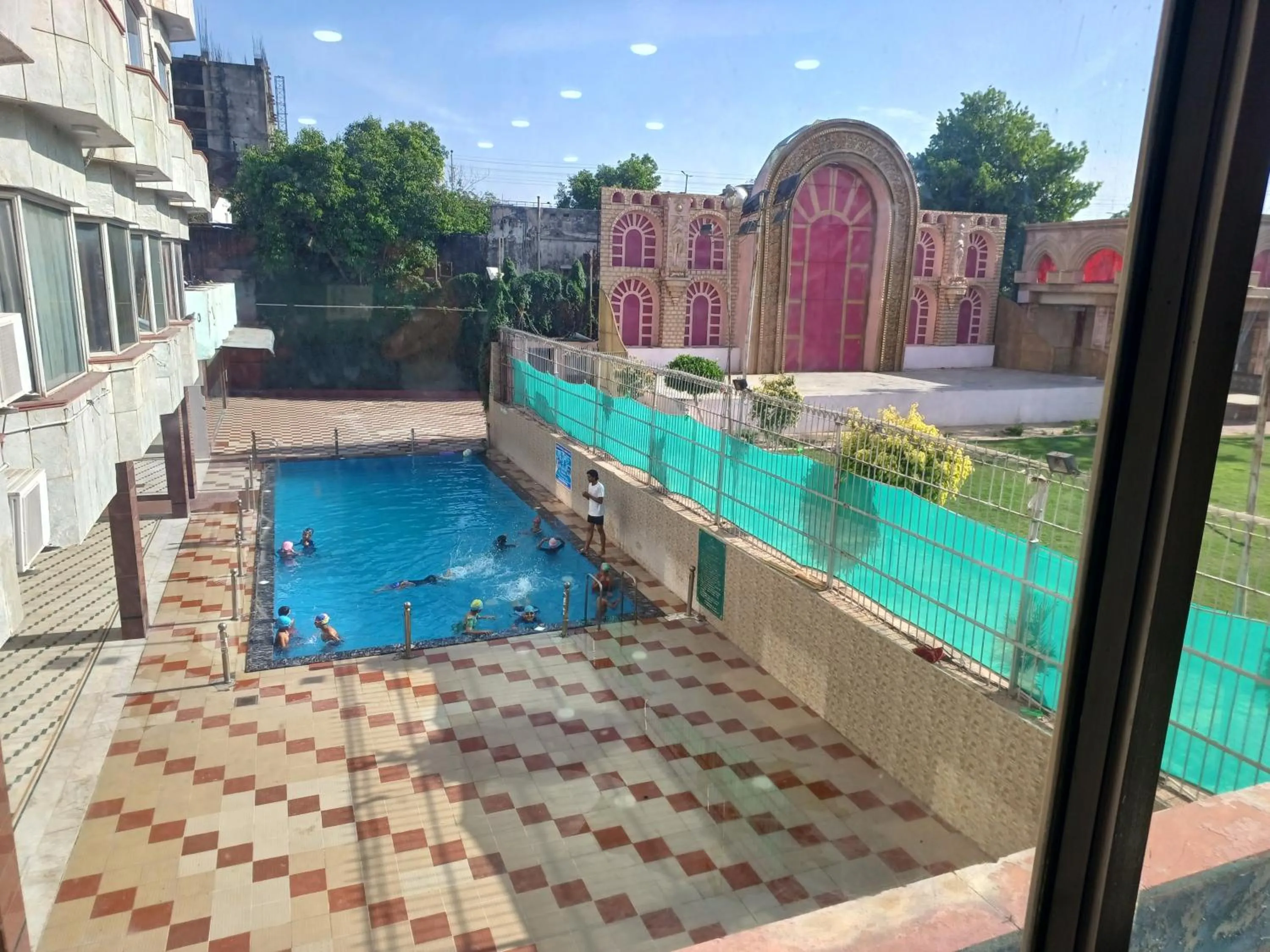 Pool view in Hotel Maya international