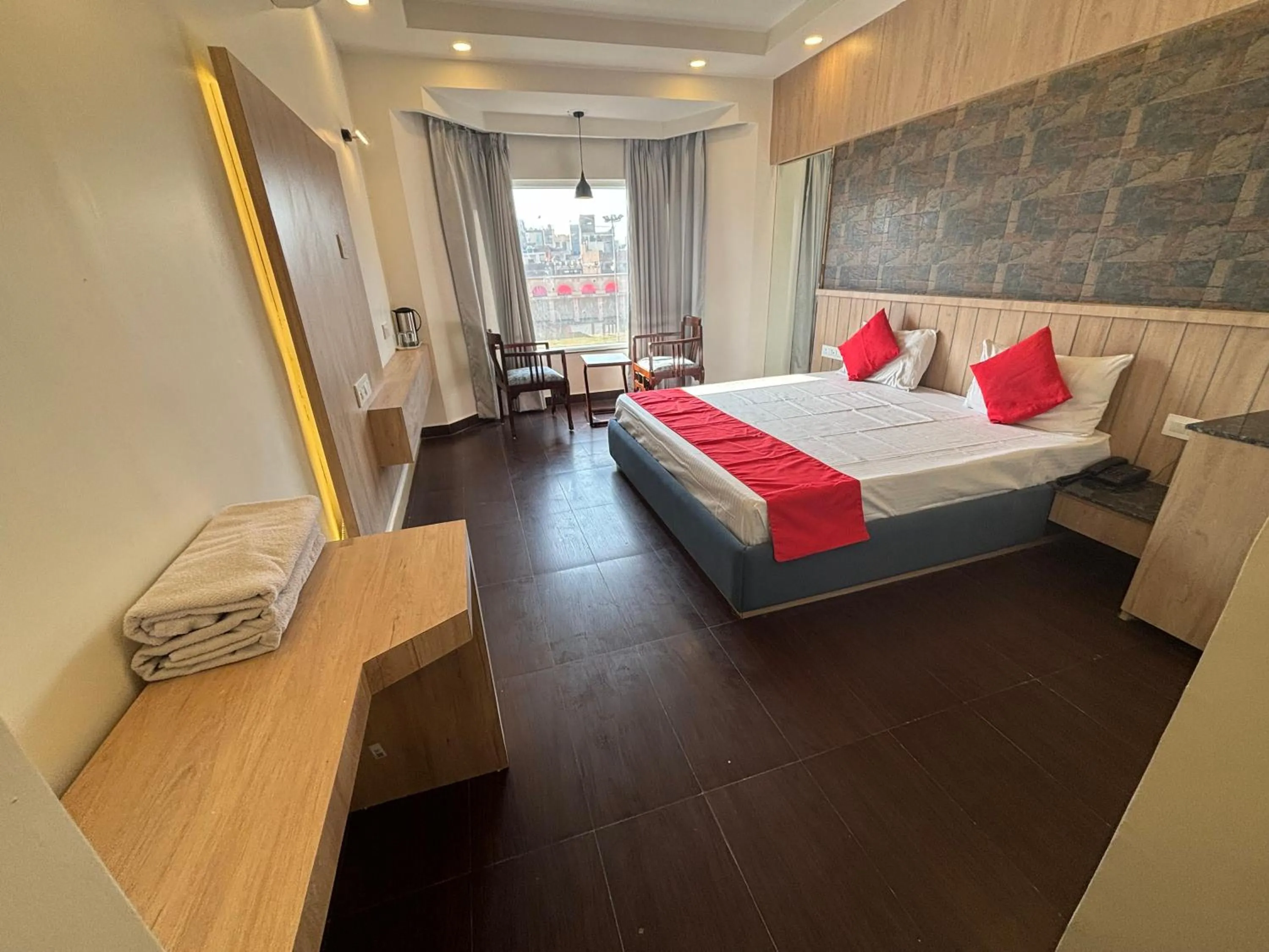 Photo of the whole room, Bed in Hotel Maya international