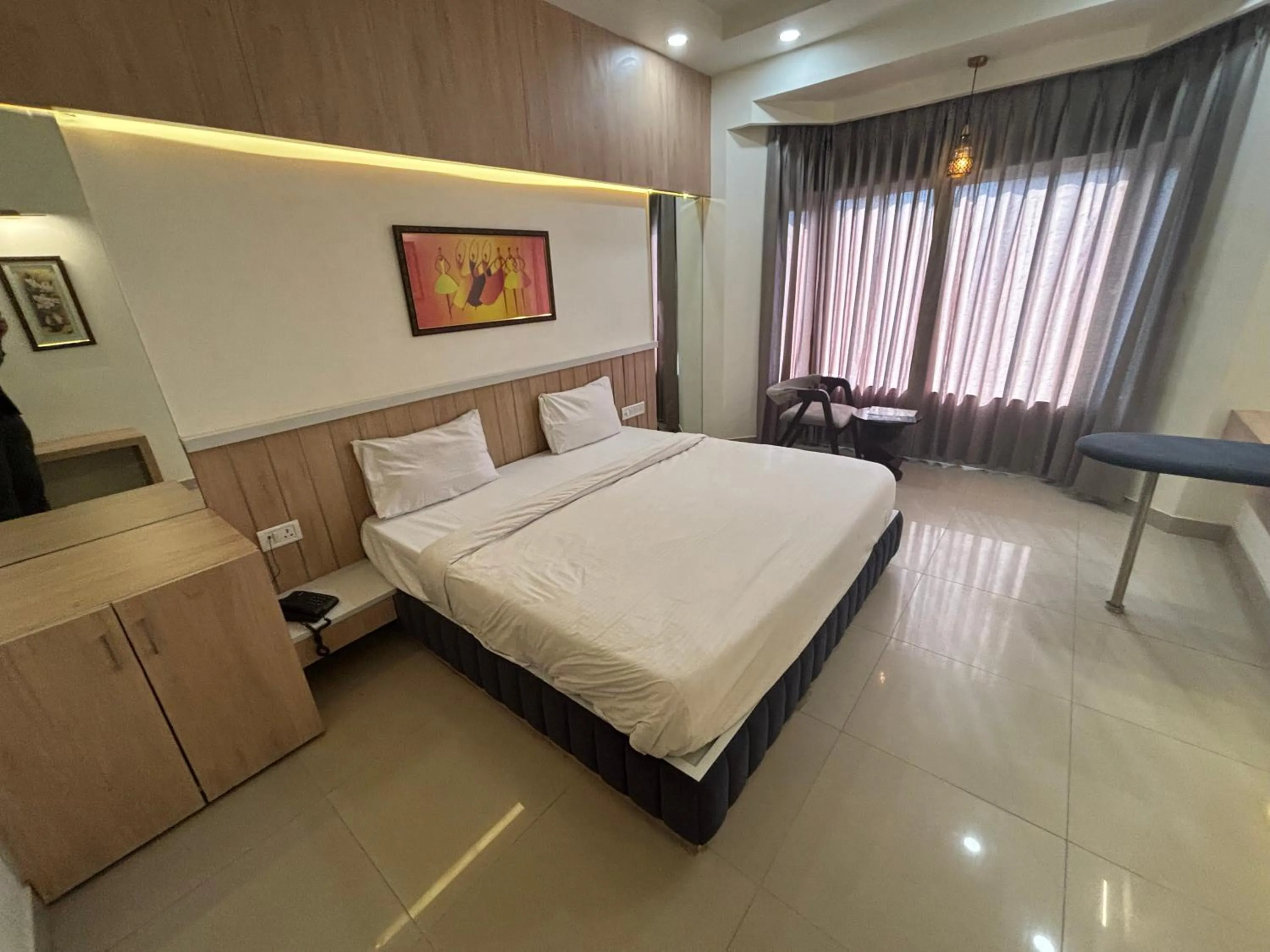 Photo of the whole room, Bed in Hotel Maya international