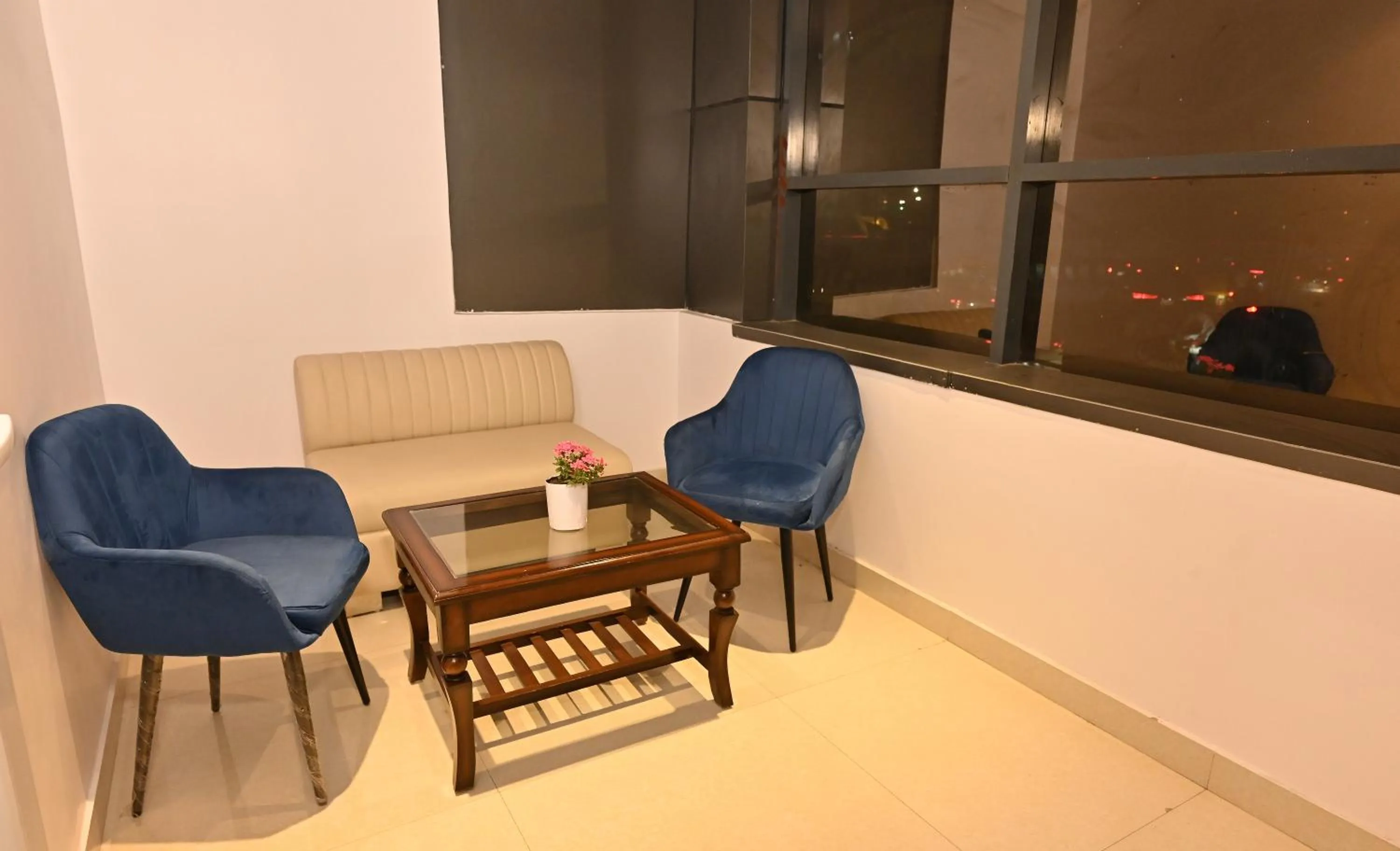 Living room in Hotel Down Town Paschim Vihar