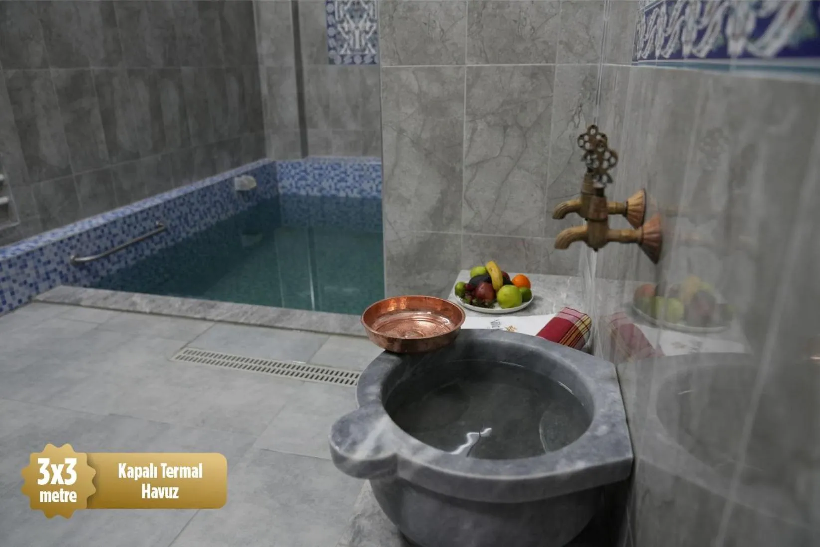 Hot Spring Bath in Villa Kent Termal Otel