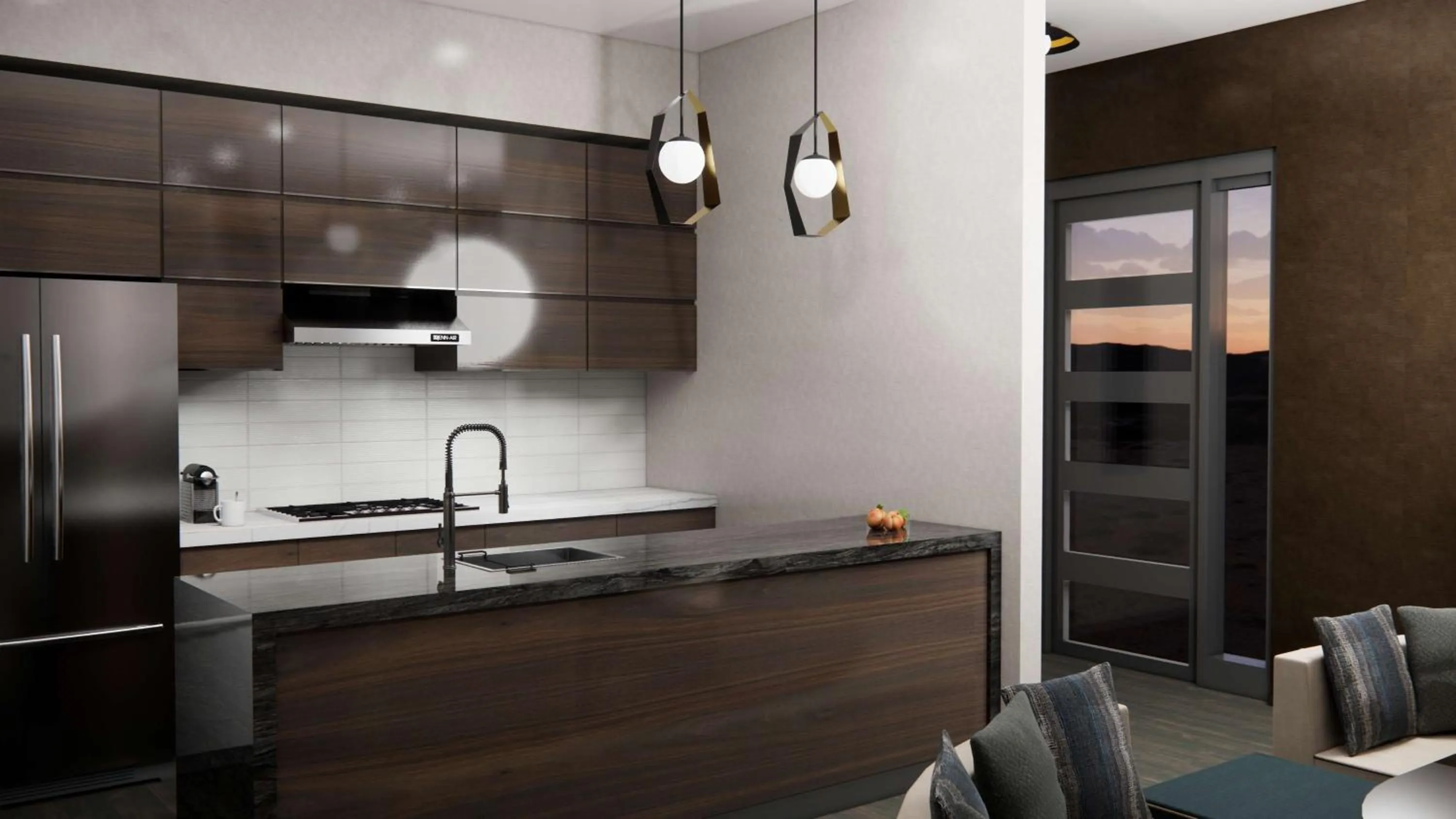 Kitchen or kitchenette in Black Desert Resort