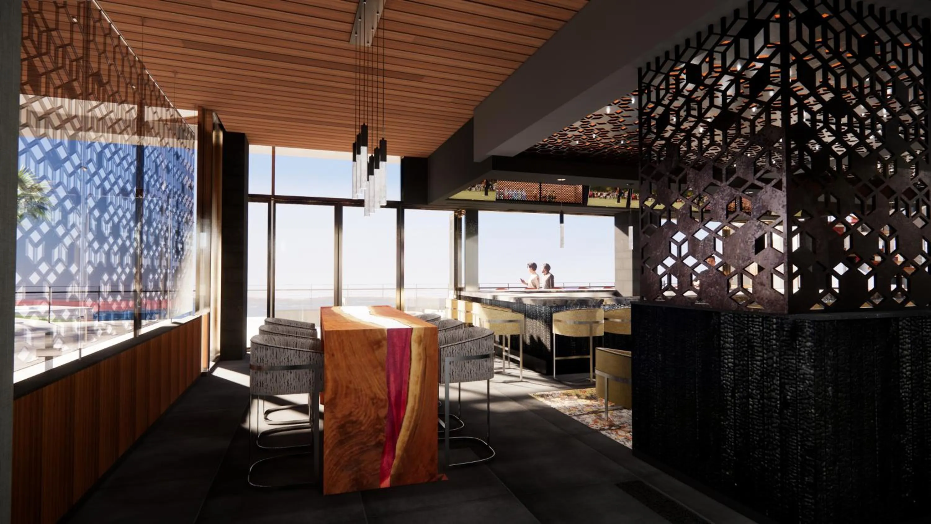 Lounge or bar in Black Desert Resort