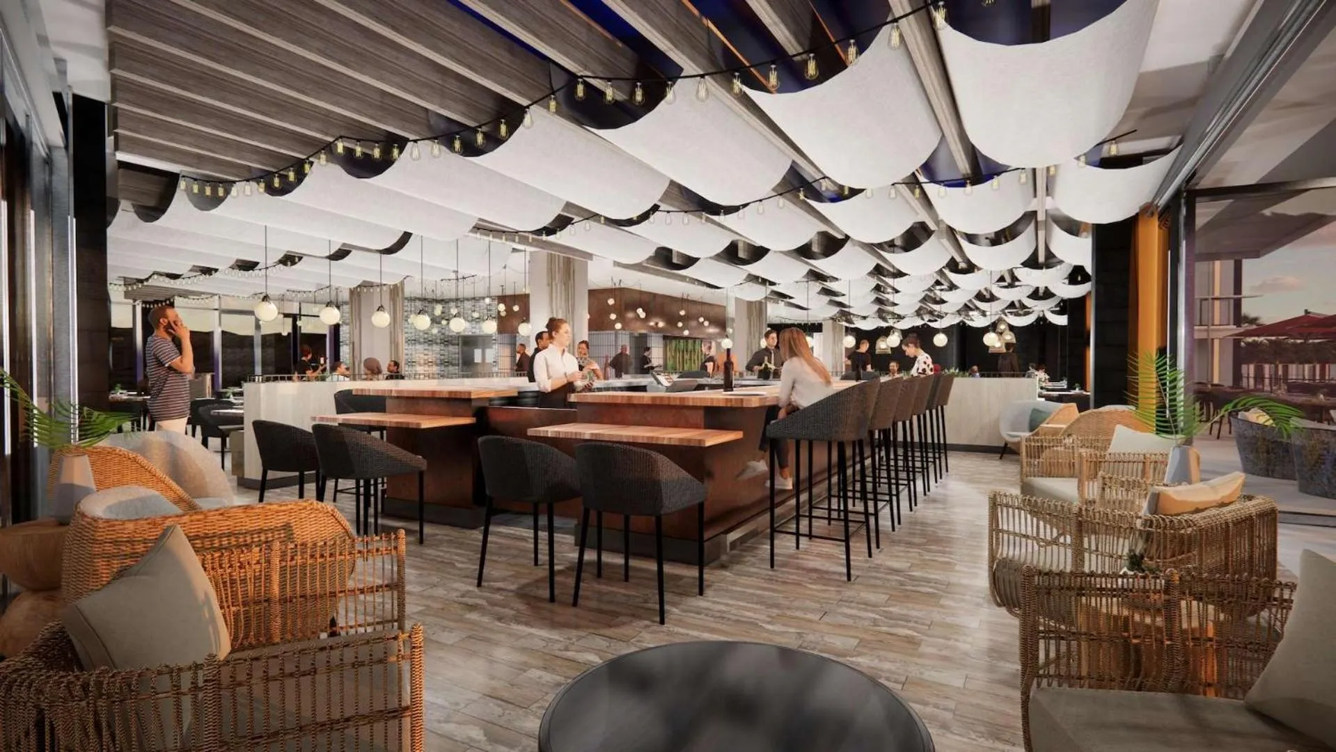 Lounge or bar in Black Desert Resort