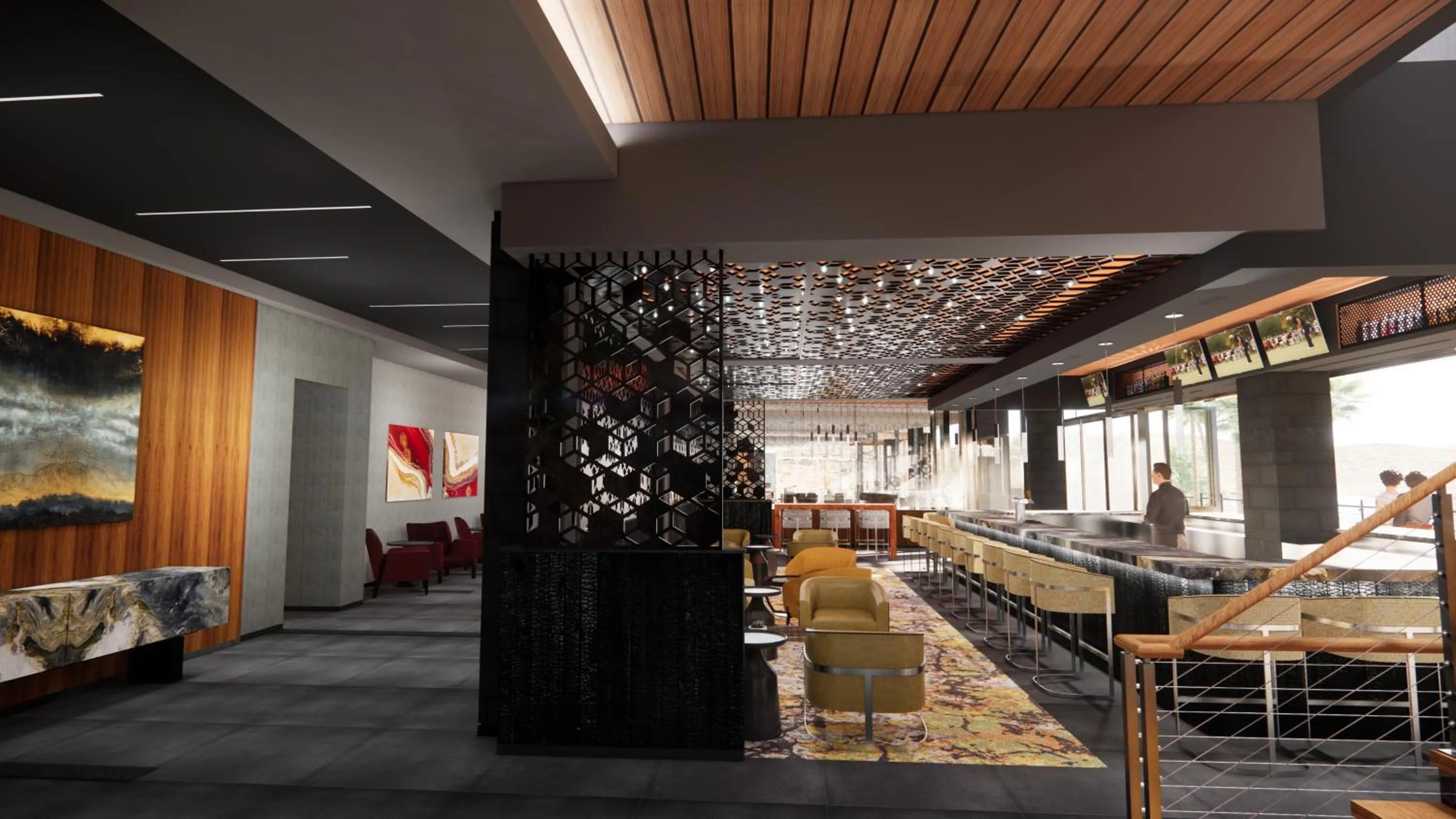 Lounge or bar in Black Desert Resort