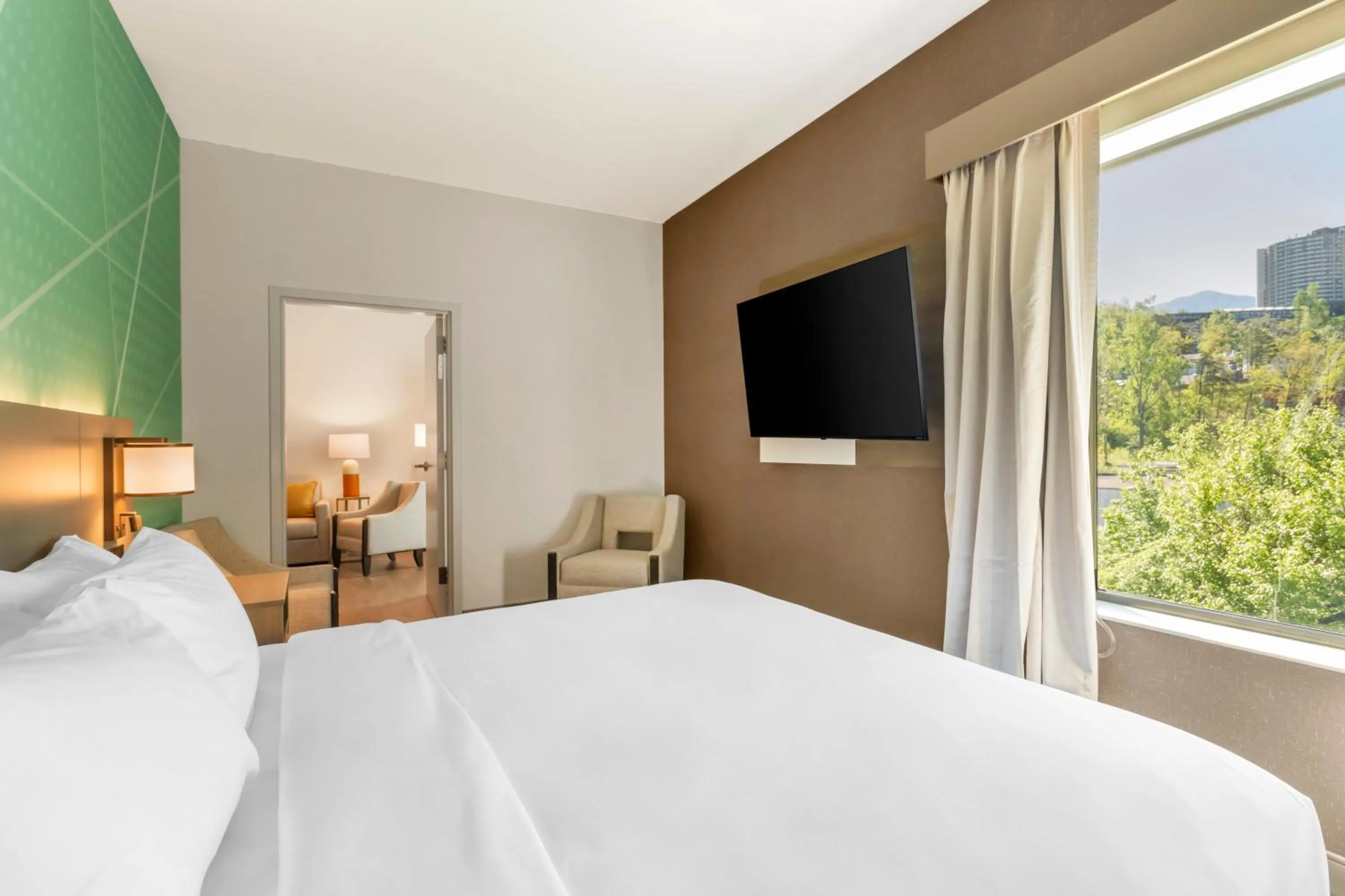 Bed in Comfort Suites Gatlinburg Downtown-Convention Center