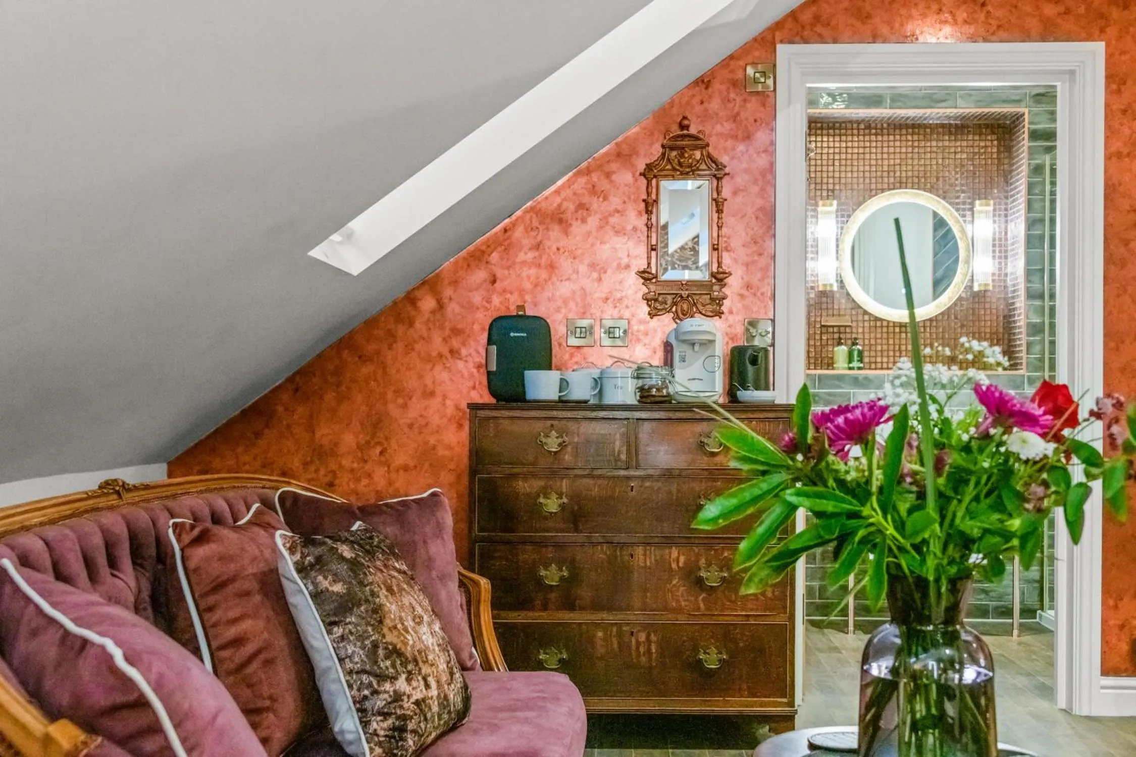 Seating area in The Ley Arms