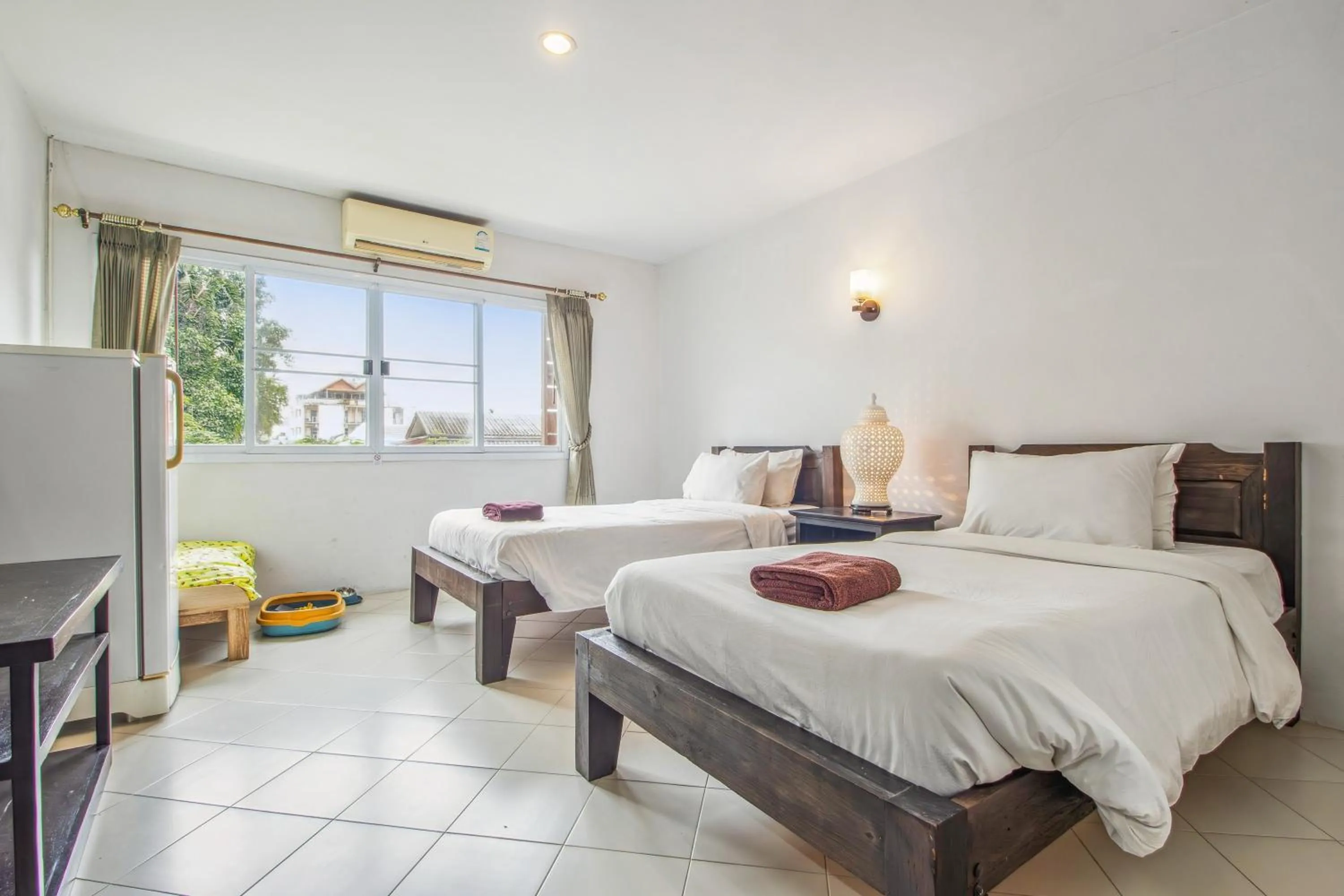 Bed in Budget Stars Hotel Chiang Mai