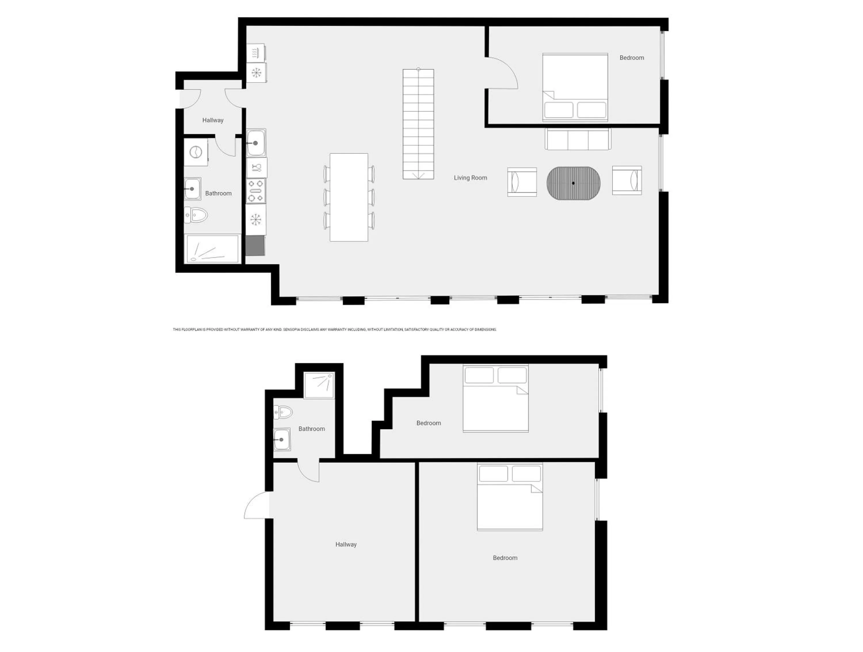 Floor plan in Queens Courtyard by Daniel&Jacob's