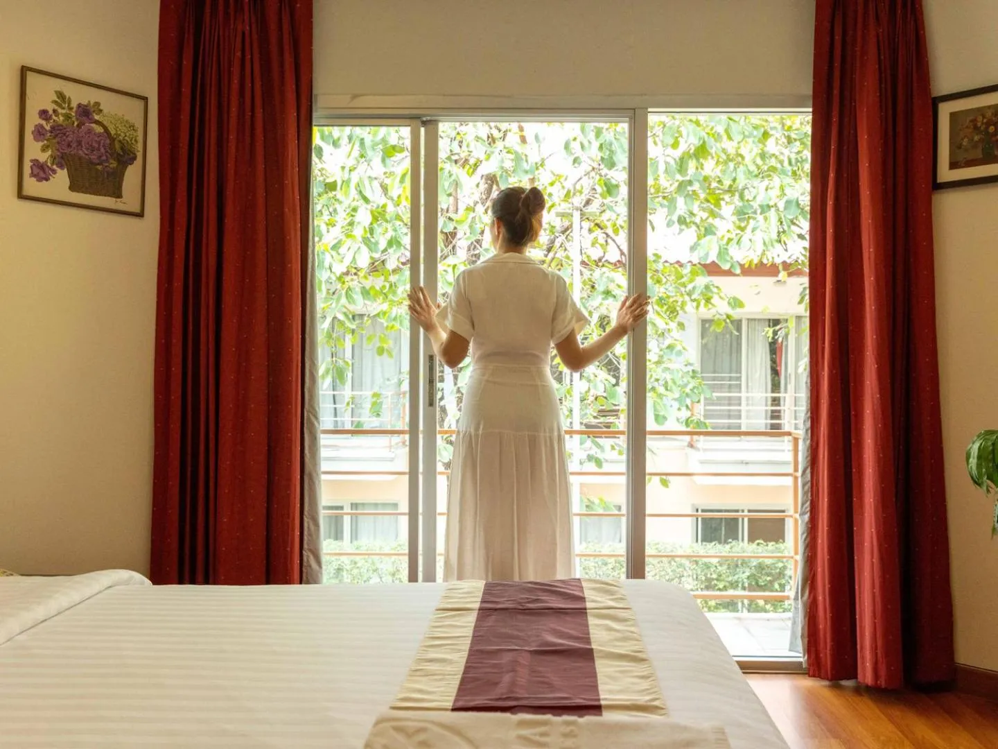 View (from property/room), Bed in Kiatthada Resort