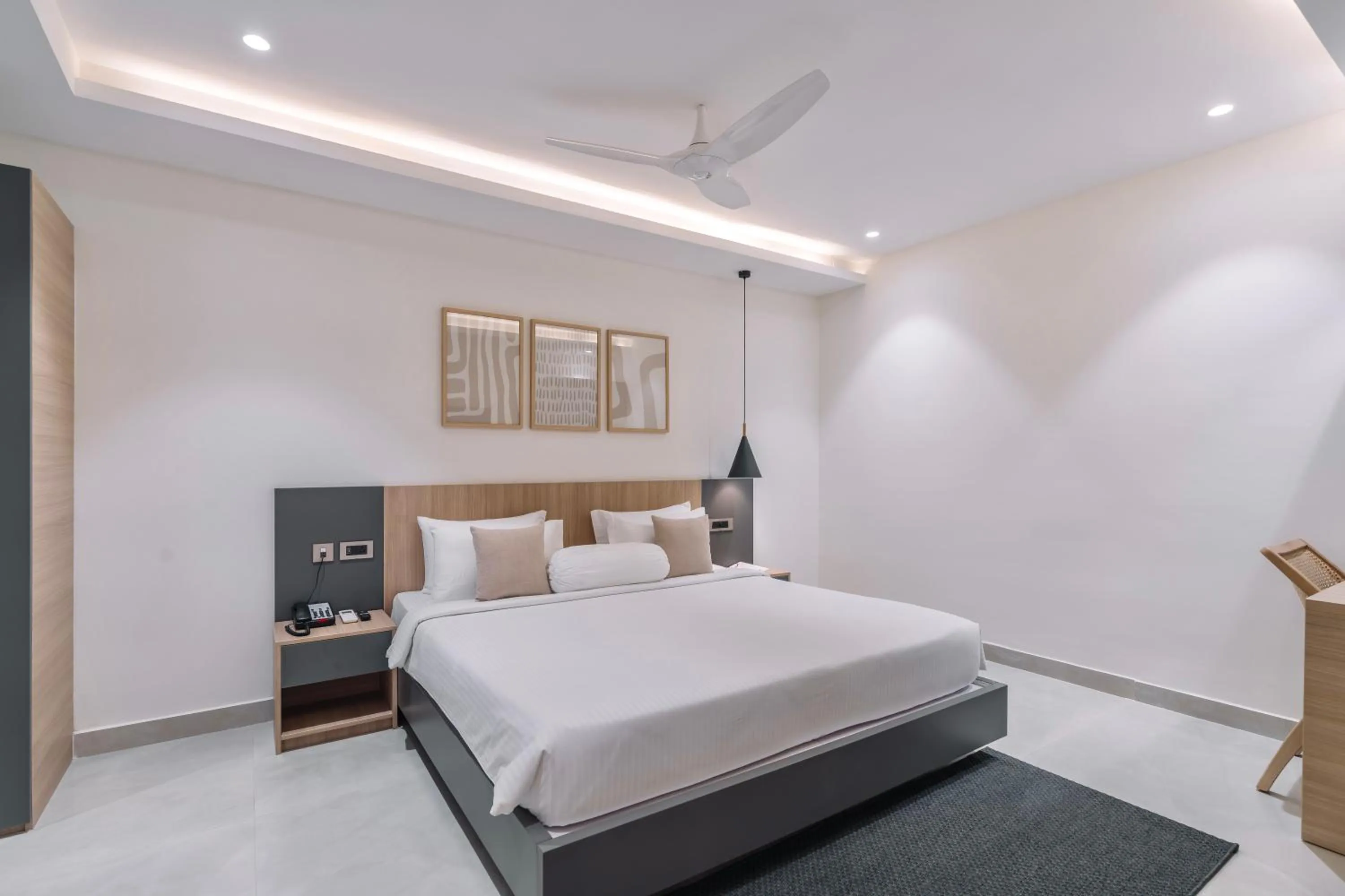 View (from property/room), Bed in SKYLA Studios & Suites - Kondapur