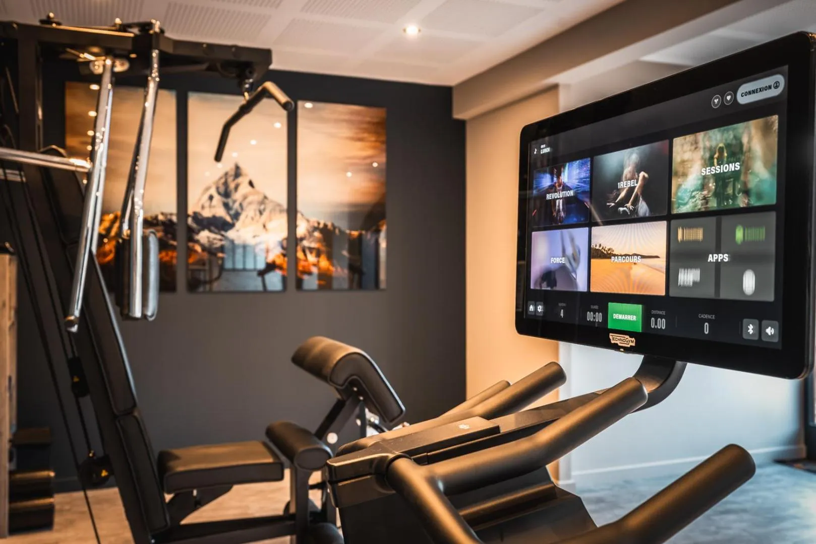 Fitness centre/facilities in Hotel Base Camp Lodge - Albertville