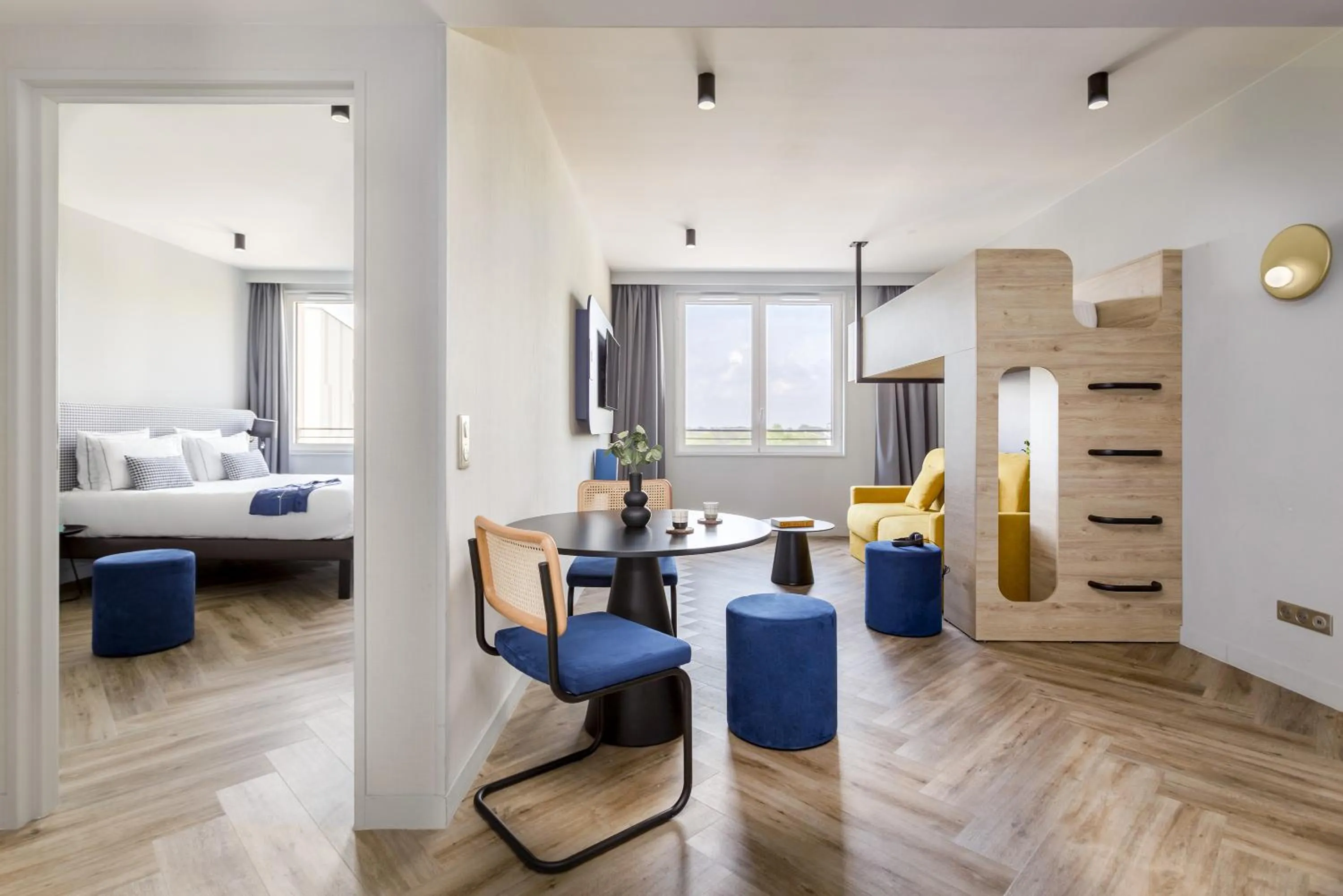 Bed in Appart'City Collection Paris Roissy CDG Airport