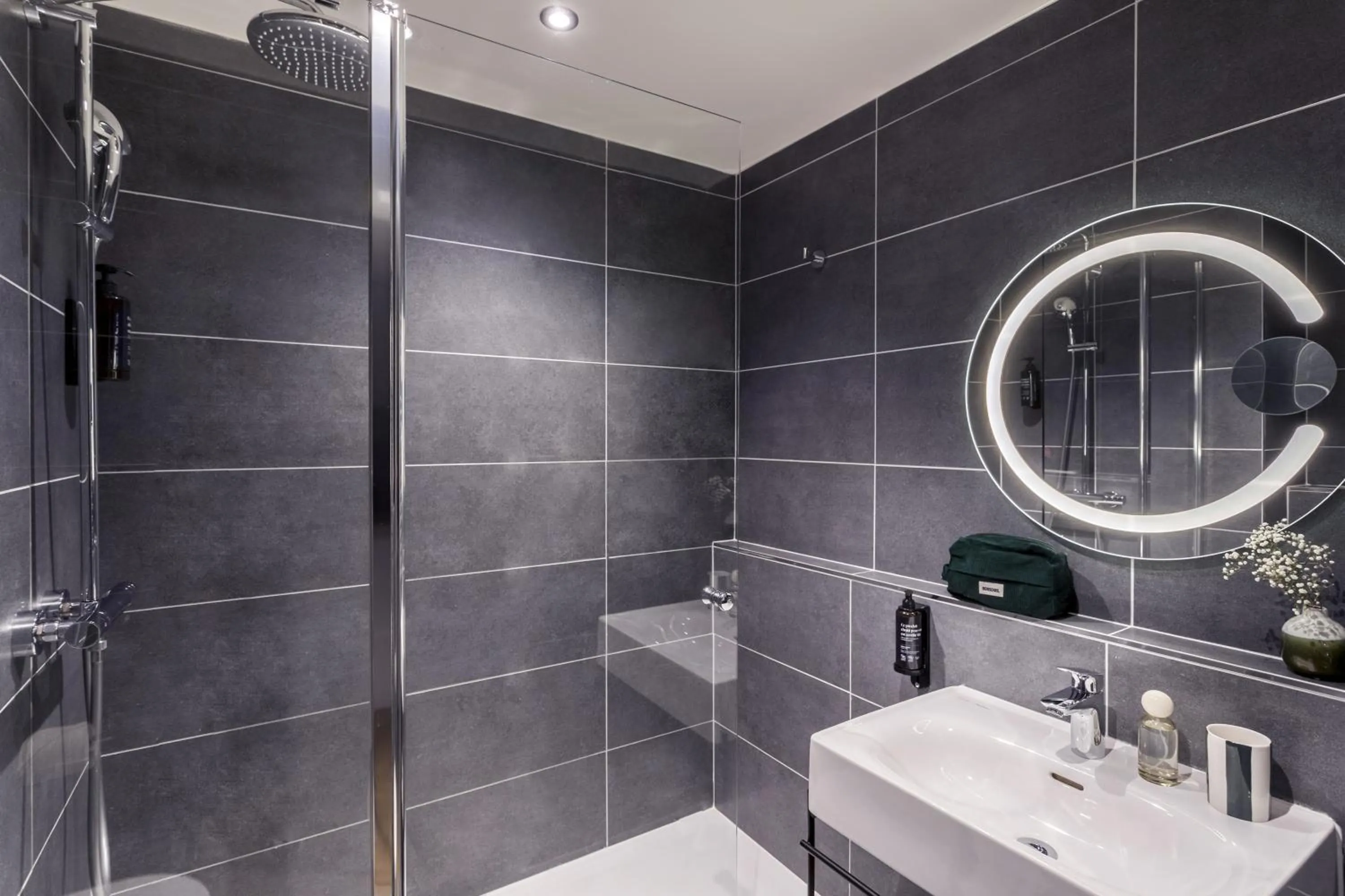 Shower in Appart'City Collection Paris Roissy CDG Airport
