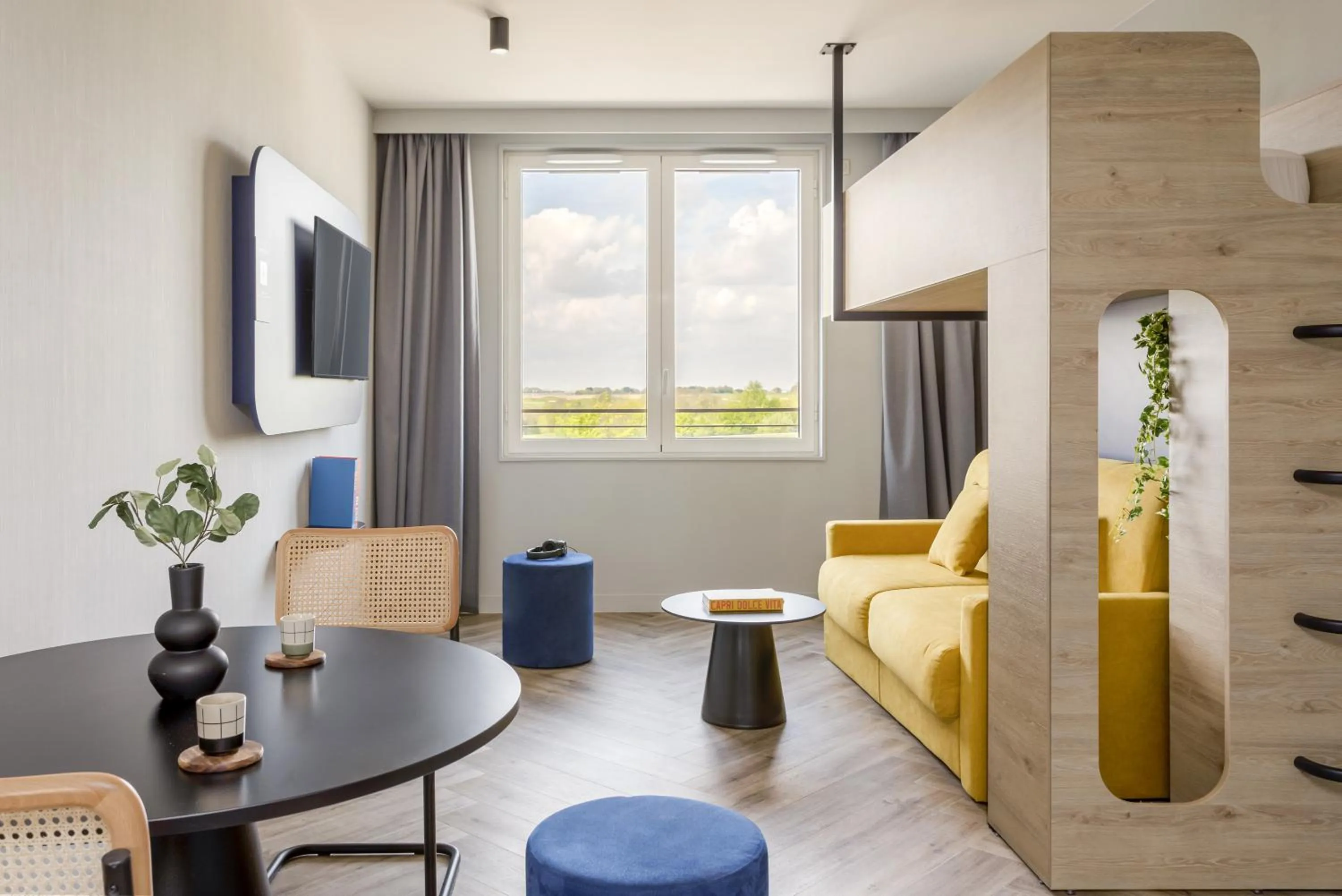 Bed in Appart'City Collection Paris Roissy CDG Airport