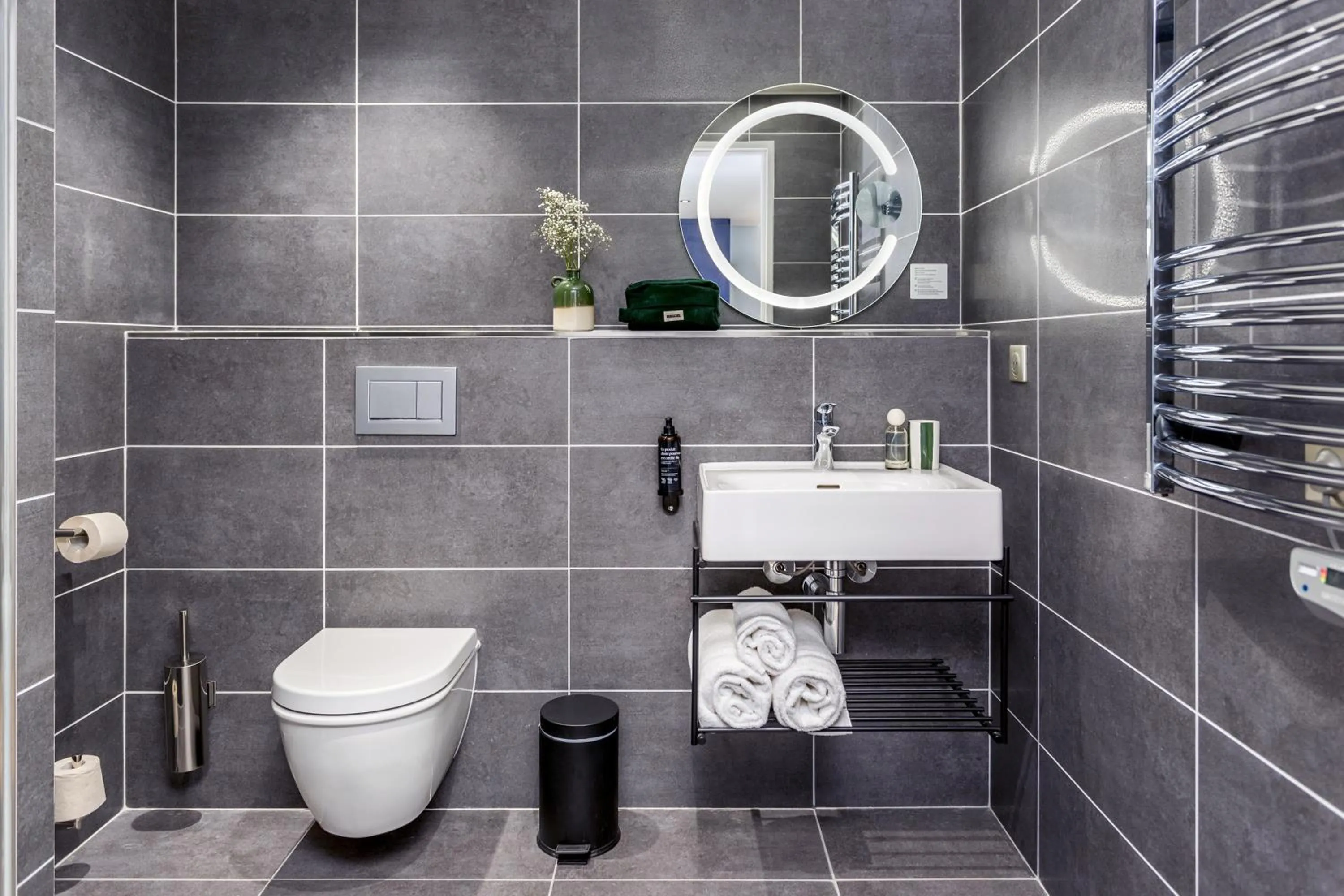 Toilet in Appart'City Collection Paris Roissy CDG Airport