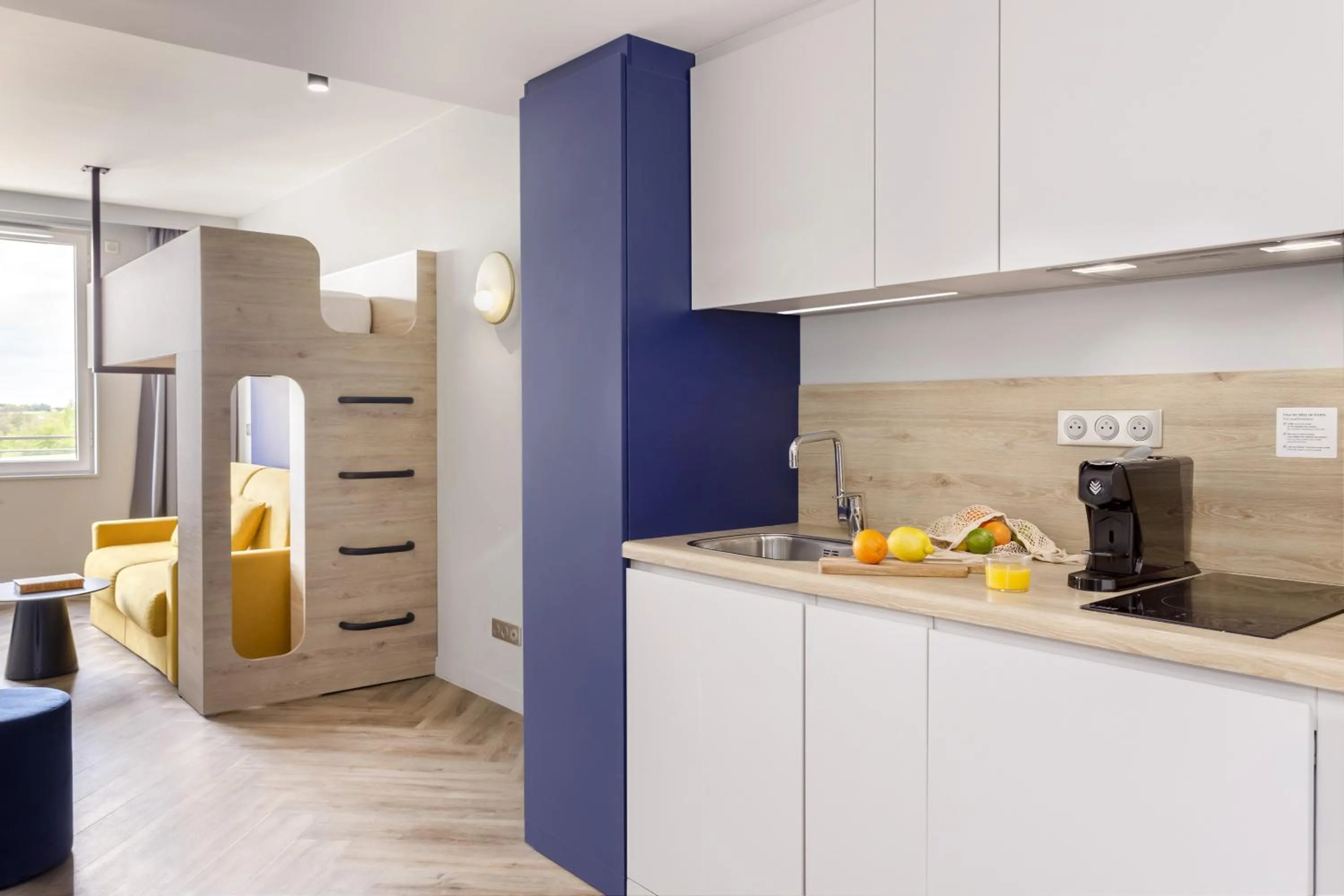 Bed in Appart'City Collection Paris Roissy CDG Airport