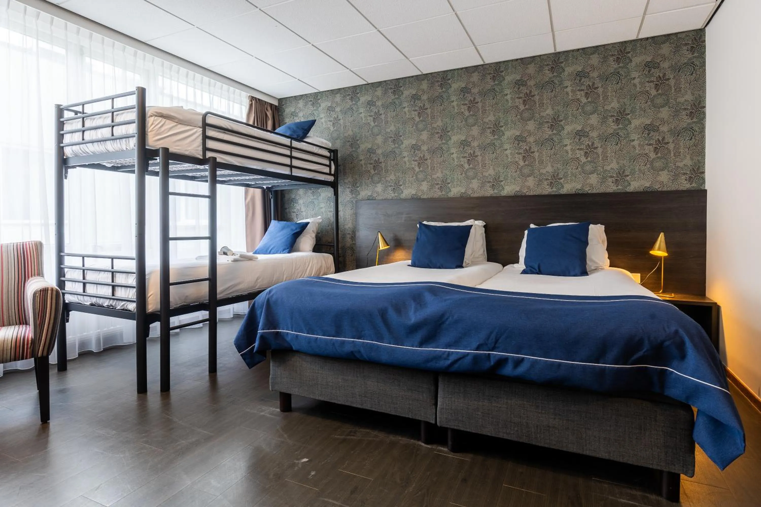 Bed in City Hotel de Jonge