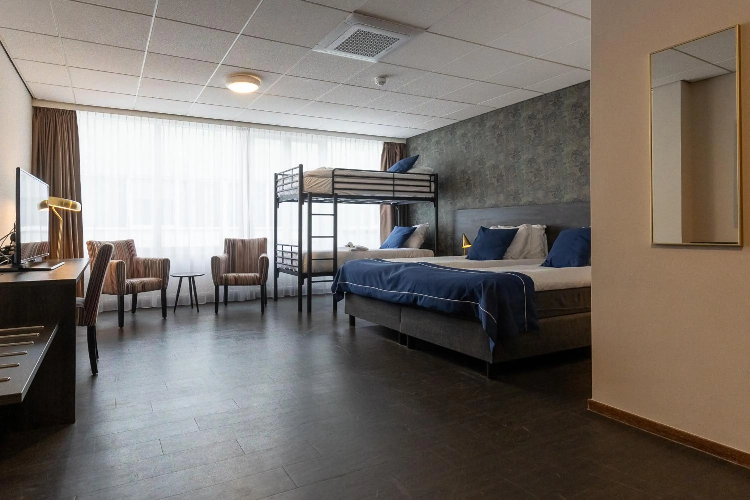 Bed in City Hotel de Jonge