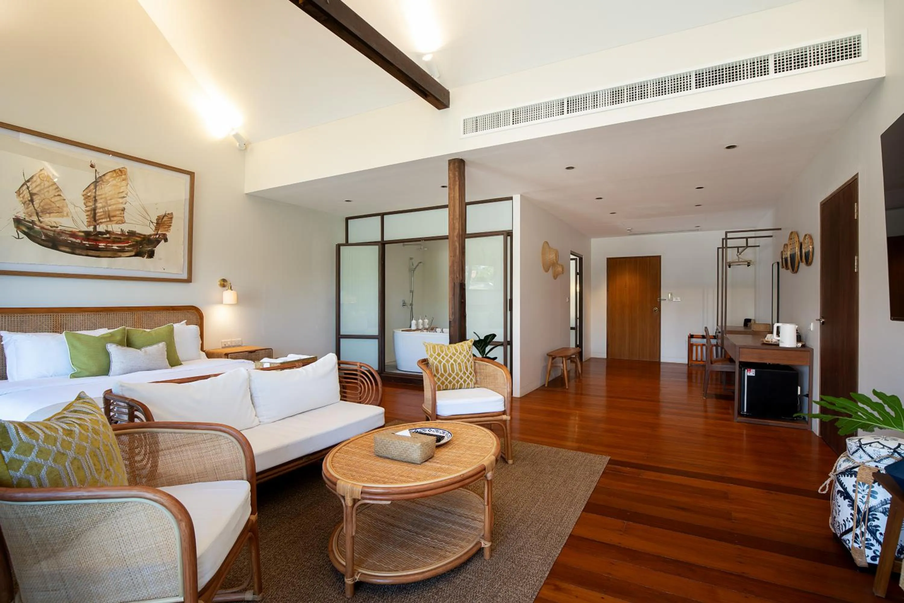 Seating area in Syama Residence and Café