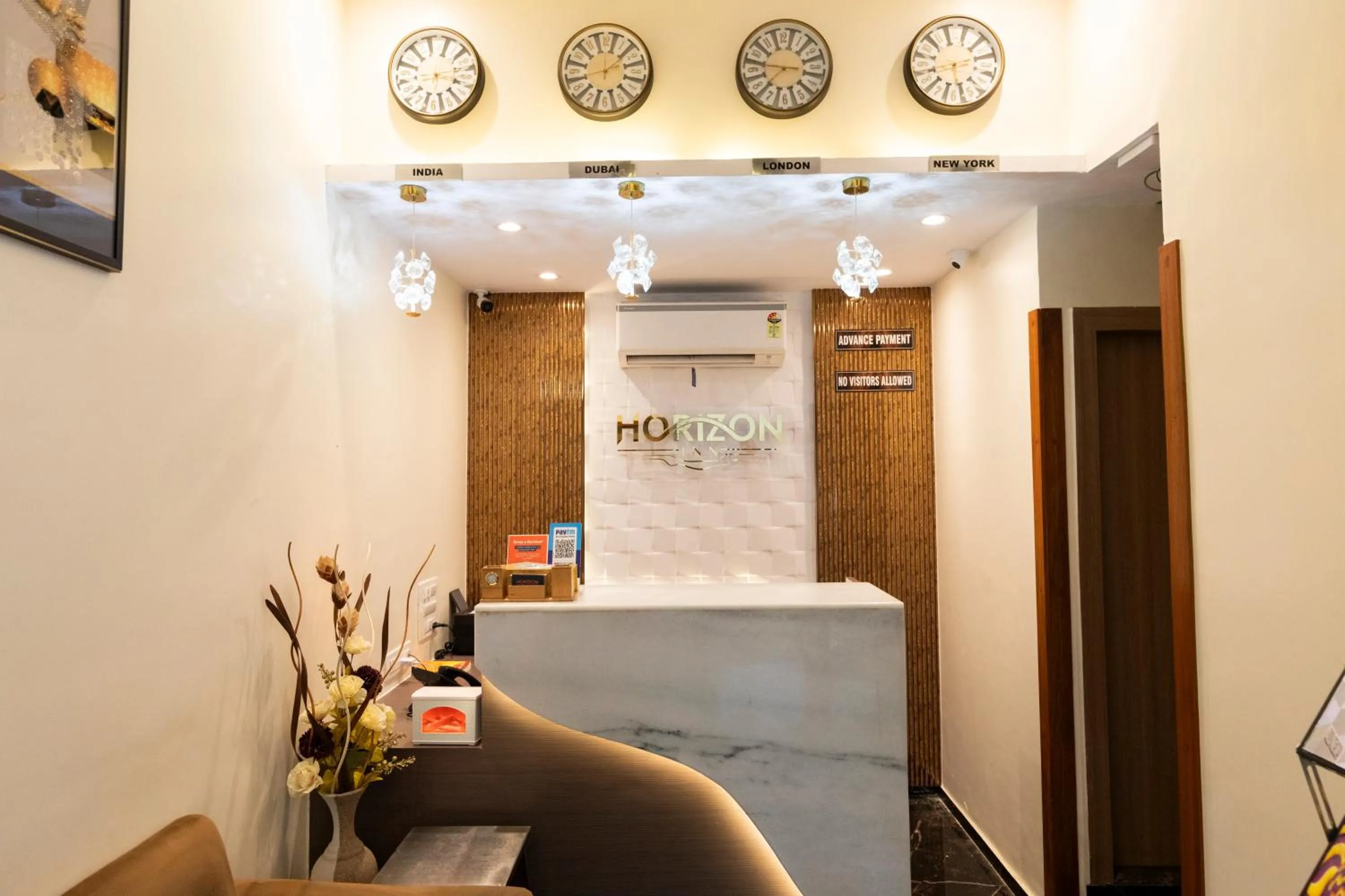 Facade/entrance in Horizon Inn Near Exhibition Center