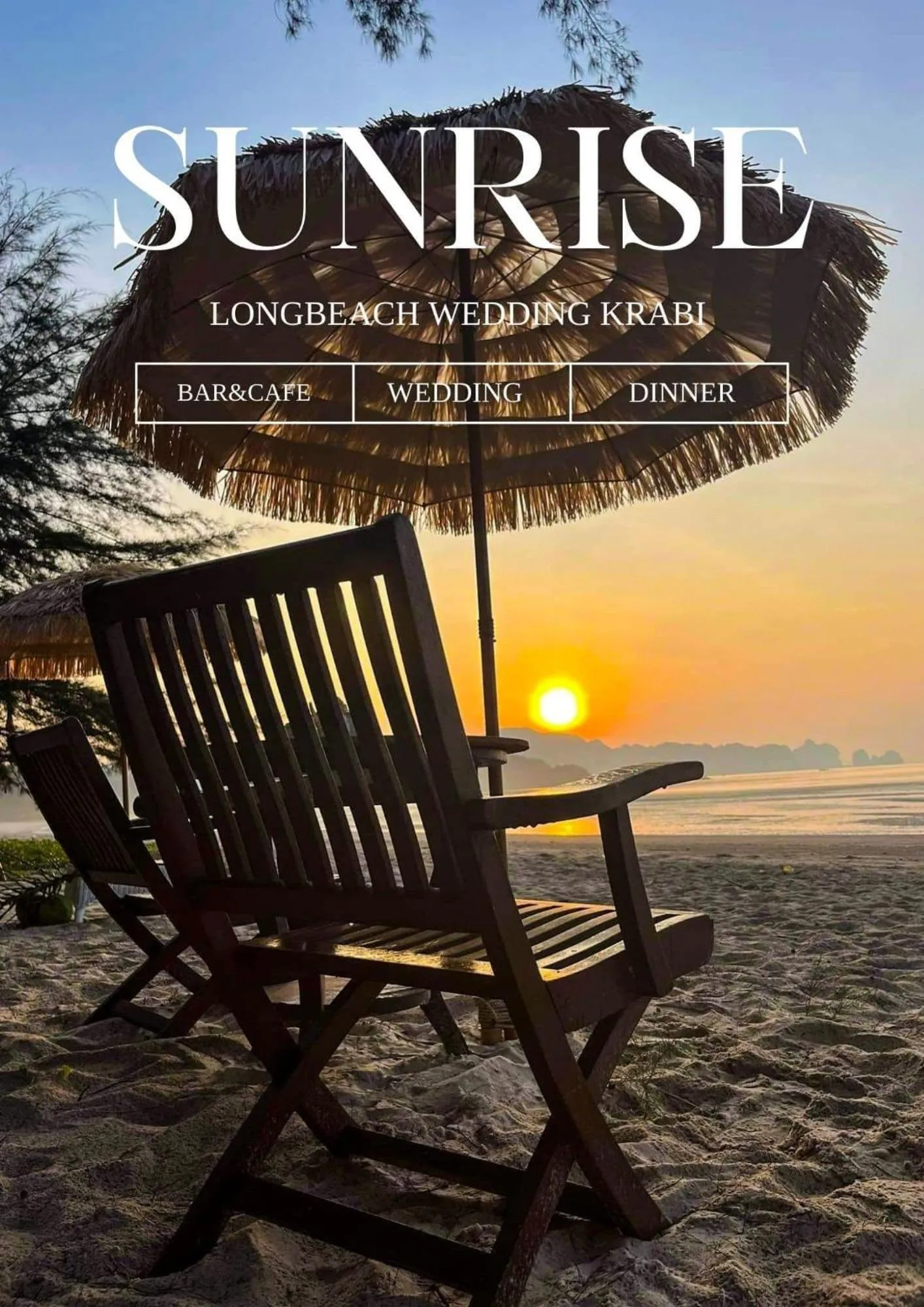 Sunset in Long Beach Club Krabi