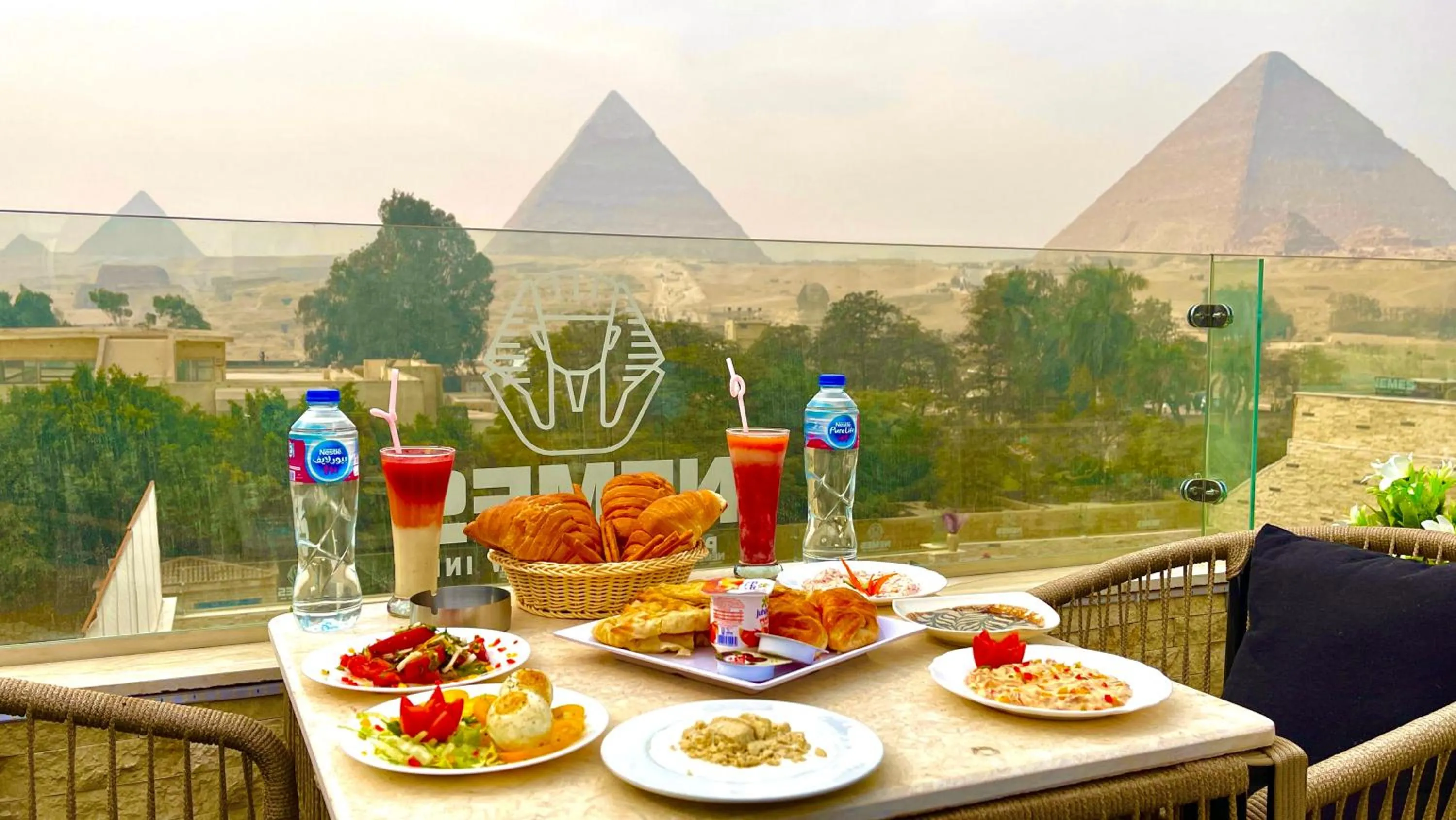 Landmark view in NEMES Pyramids View INN