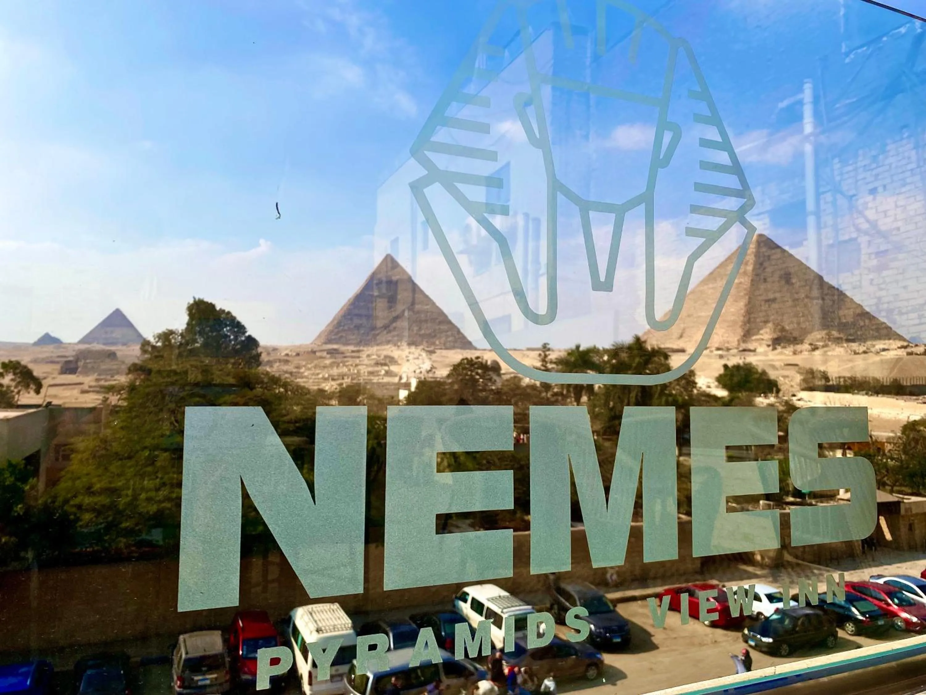 Landmark view in NEMES Pyramids View INN