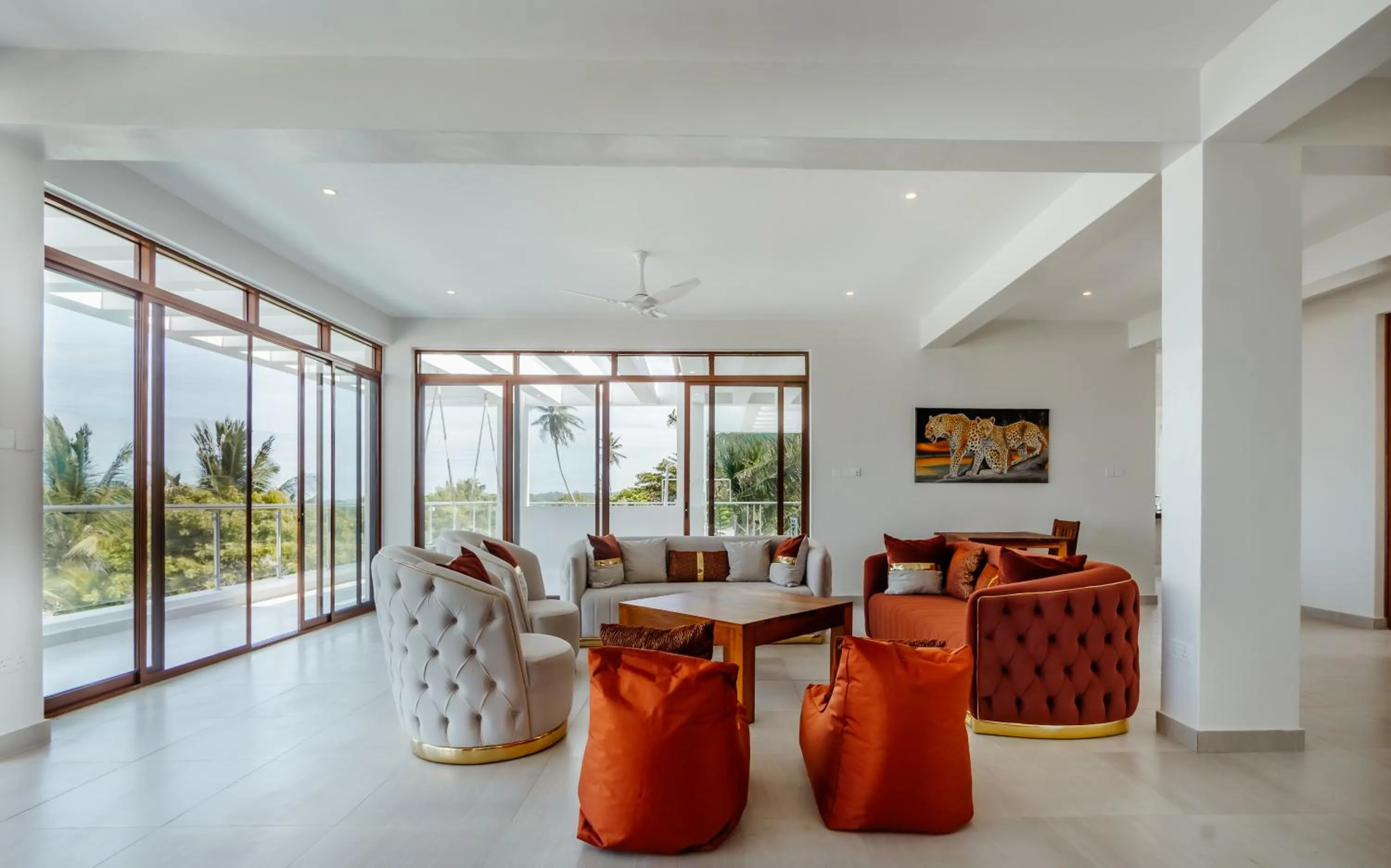 Living room in YU Resort