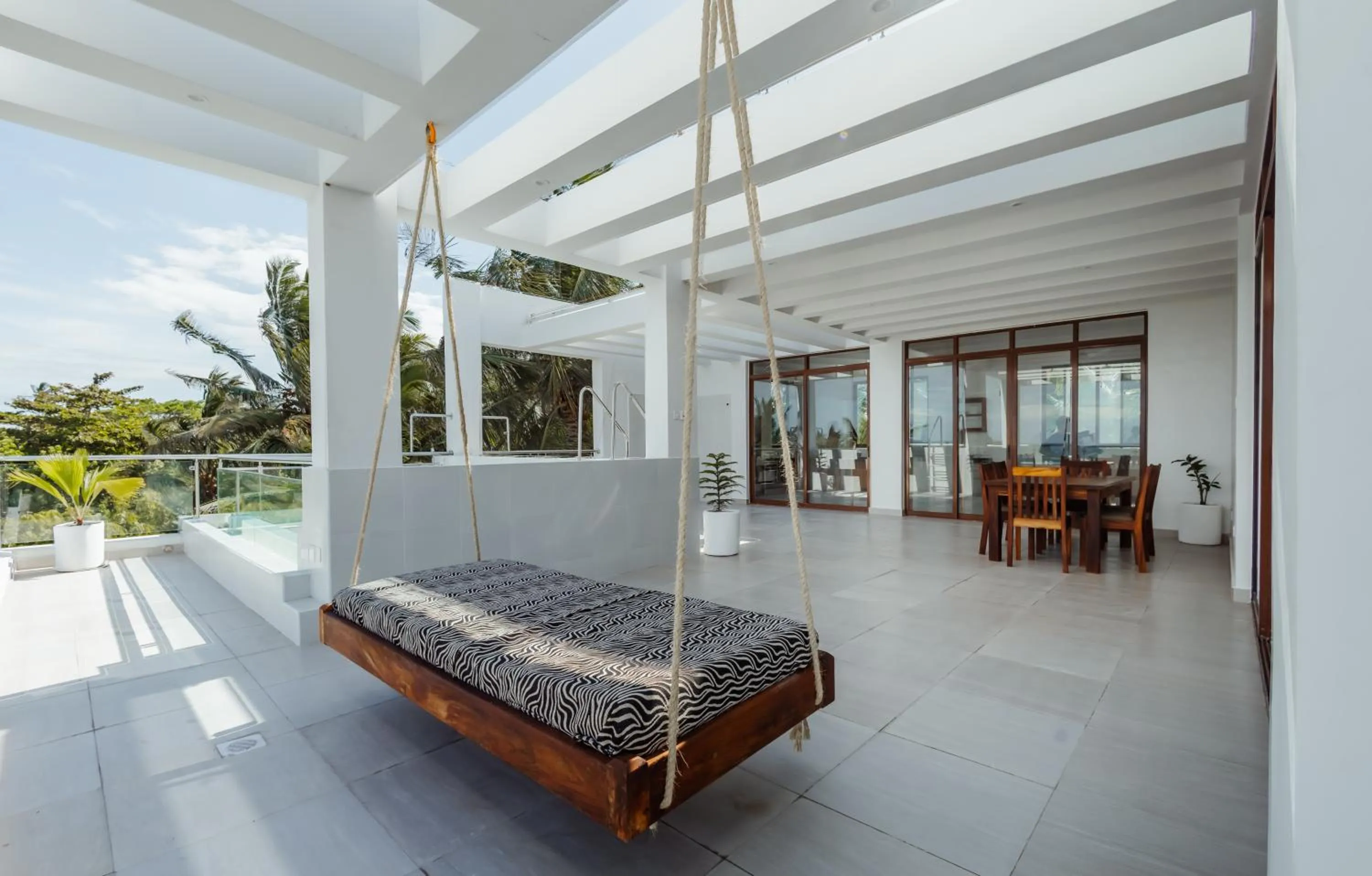 Seating area in YU Resort