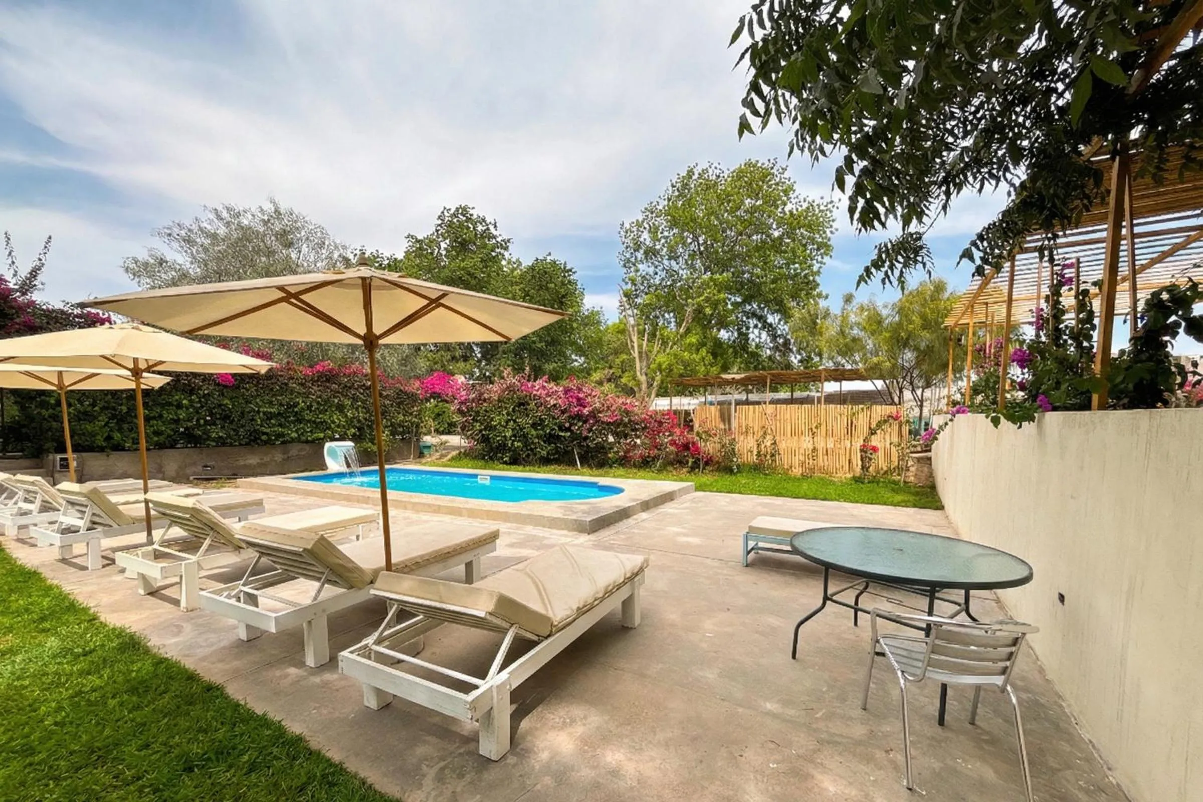 Pool view in Serenity Lodge