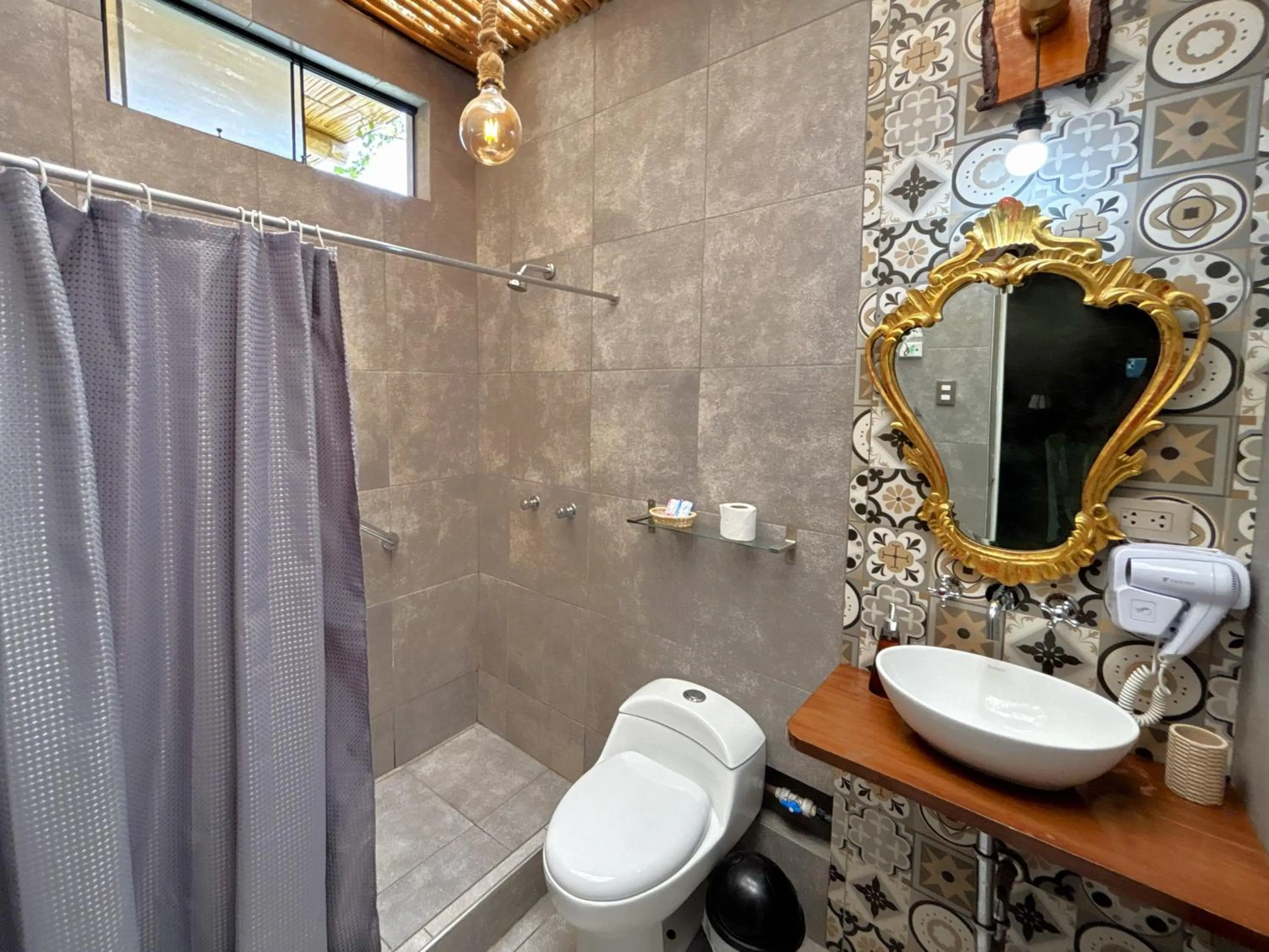 Shower in Serenity Lodge