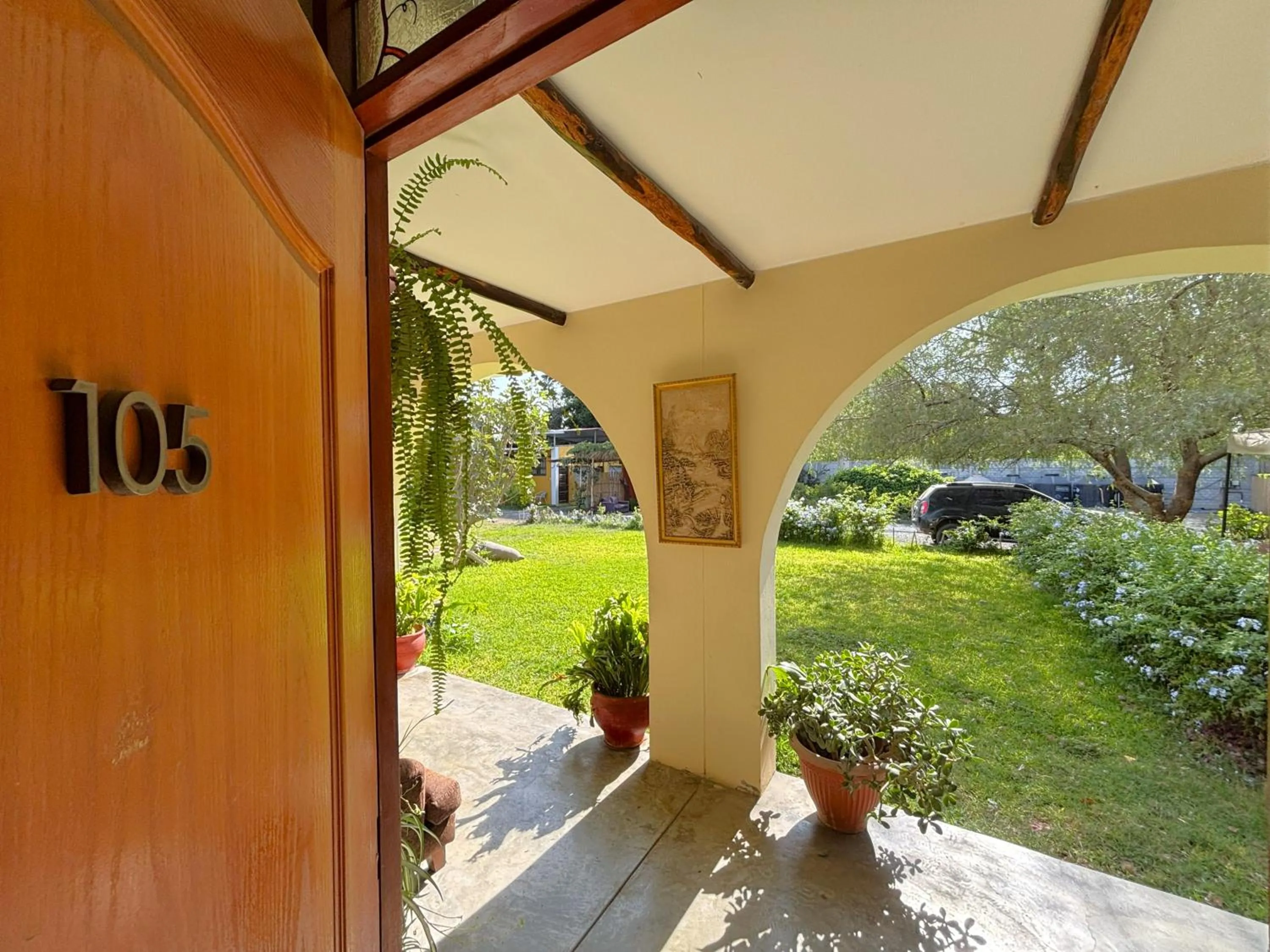 Garden view in Serenity Lodge